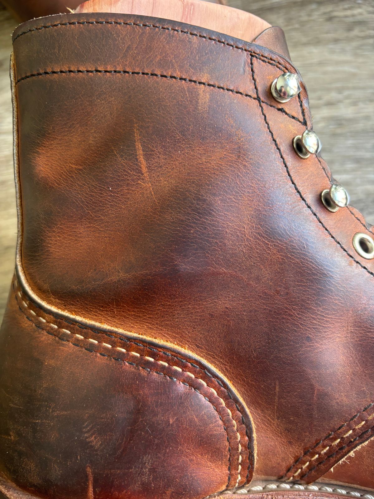 Photo by Nauta on May 30, 2026 of the Red Wing Iron Ranger in S.B. Foot Copper Rough and Tough.