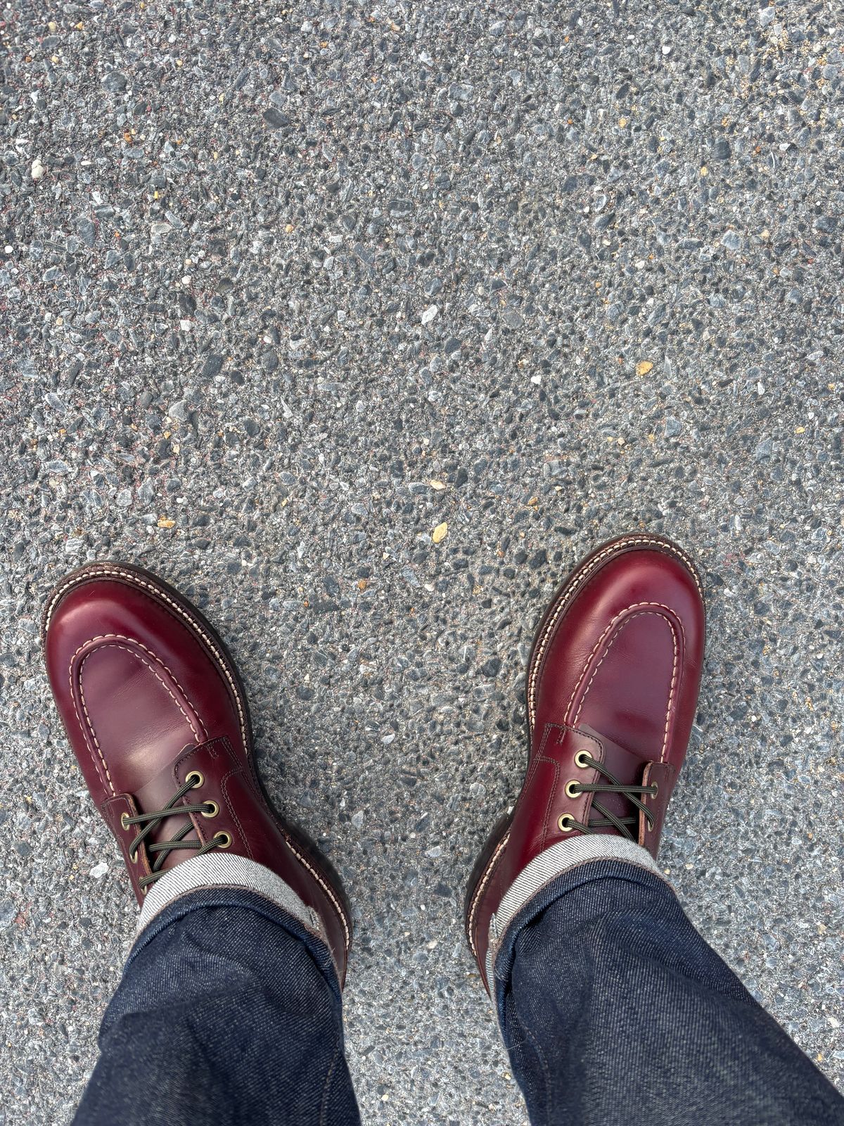 Photo by Nauta on January 12, 2026 of the Grant Stone Brass Boot in Horween Color 8 Chromexcel.