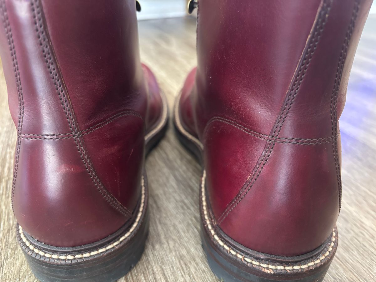 Photo by Nauta on May 30, 2026 of the Grant Stone Brass Boot in Horween Color 8 Chromexcel.