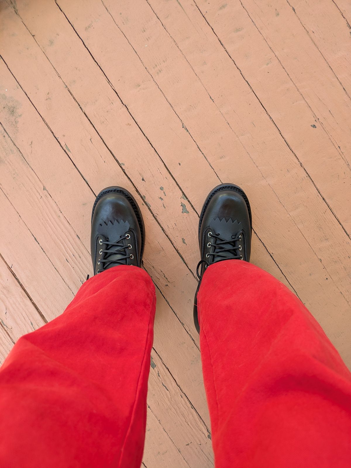 Photo by Seatpost on June 6, 2026 of the Frank's Boots Lace-To-Toe in Seidel Black Oil Tan.