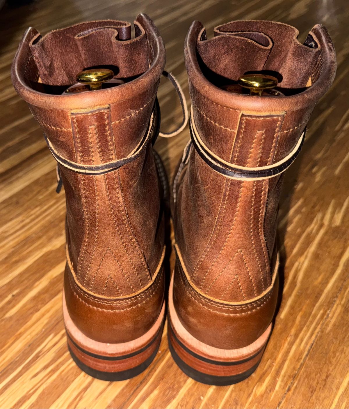 Photo by t1ga5 on February 22, 2026 of the Nicks X Parkhurst V3 in Horween Whiskey Predator.