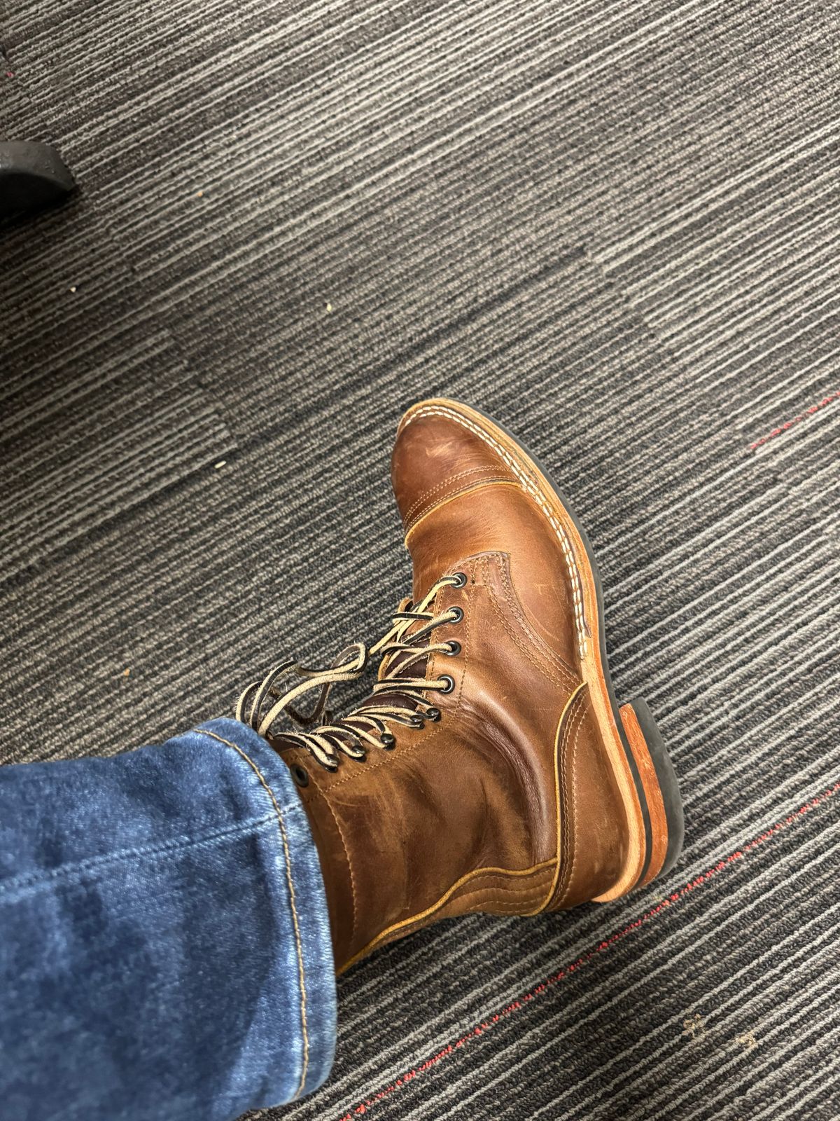 Photo by t1ga5 on March 18, 2026 of the Nicks X Parkhurst V3 in Horween Whiskey Predator.