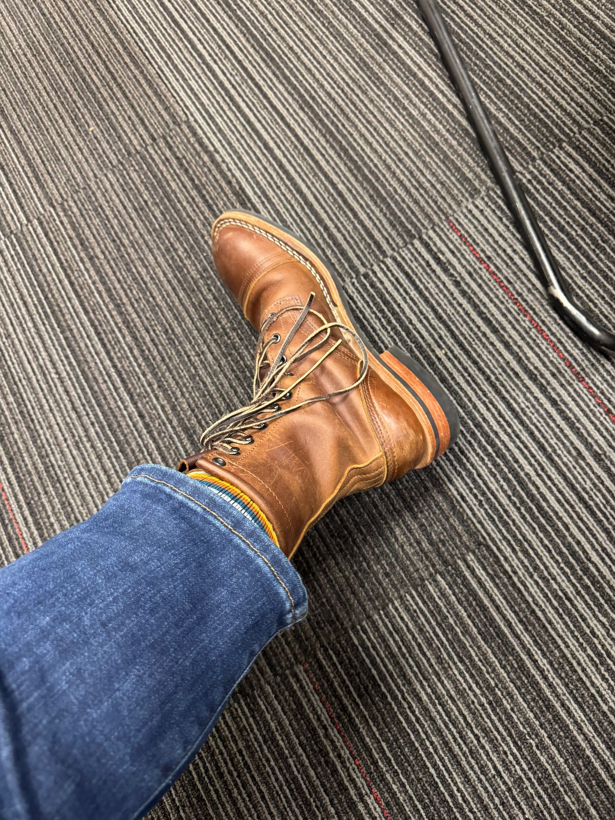 Photo by t1ga5 on March 18, 2026 of the Nicks X Parkhurst V3 in Horween Whiskey Predator.