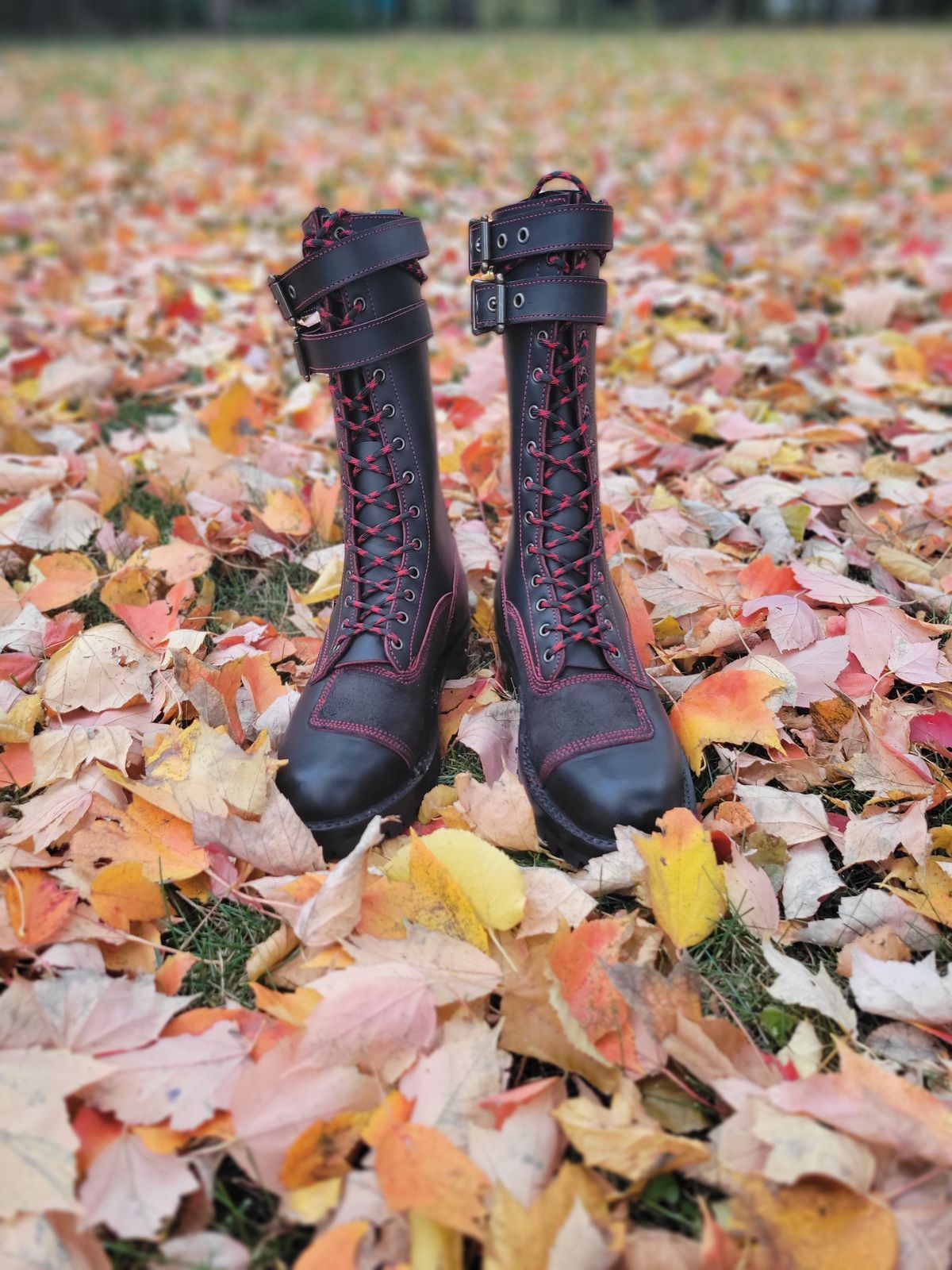 Photo by Trisc900 on November 7, 2025 of the Frank's Boots Custom Model in Bloodcore - Seidel Tannery.