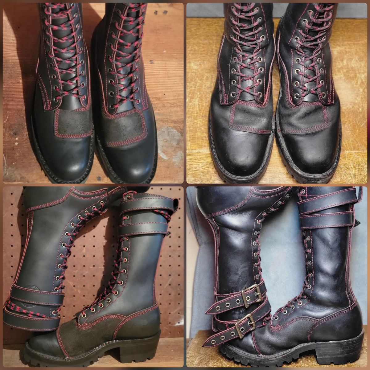 Photo by Trisc900 on April 8, 2026 of the Frank's Boots Custom Model in Bloodcore - Seidel Tannery.