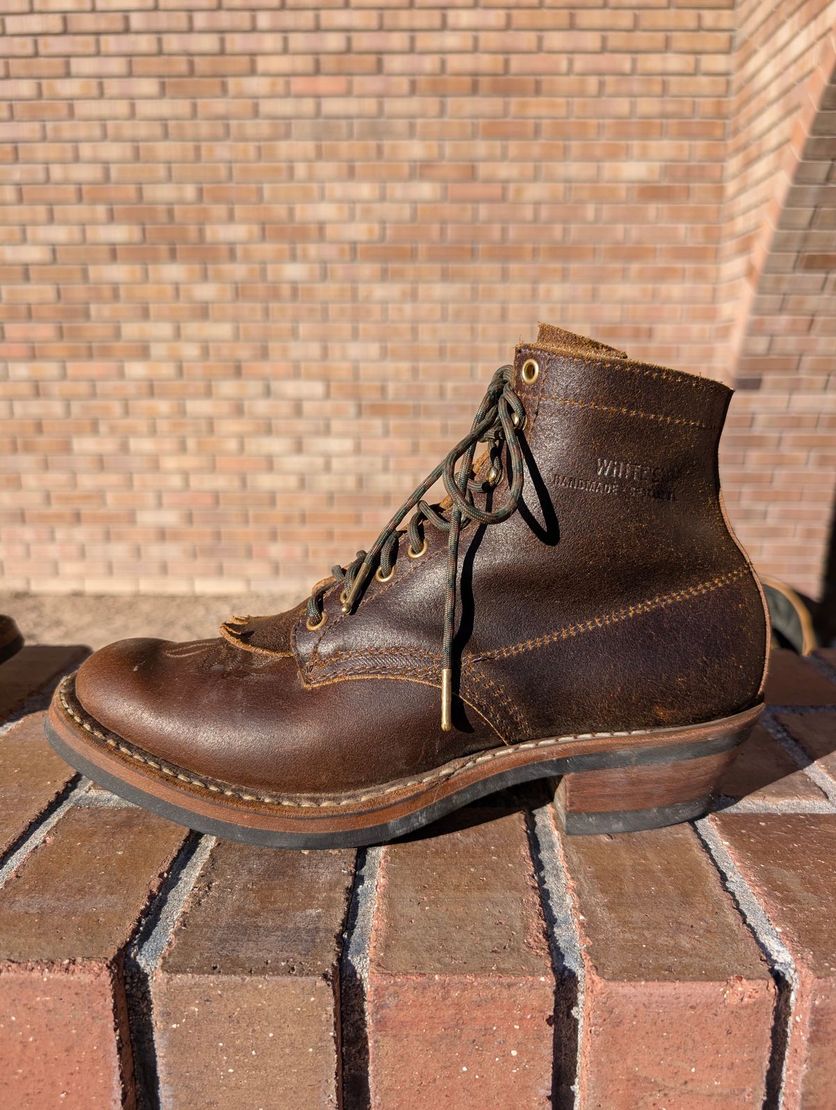 Photo by Aus10g on November 2, 2025 of the White's Sundance in Horween Cinnamon Waxed Flesh.