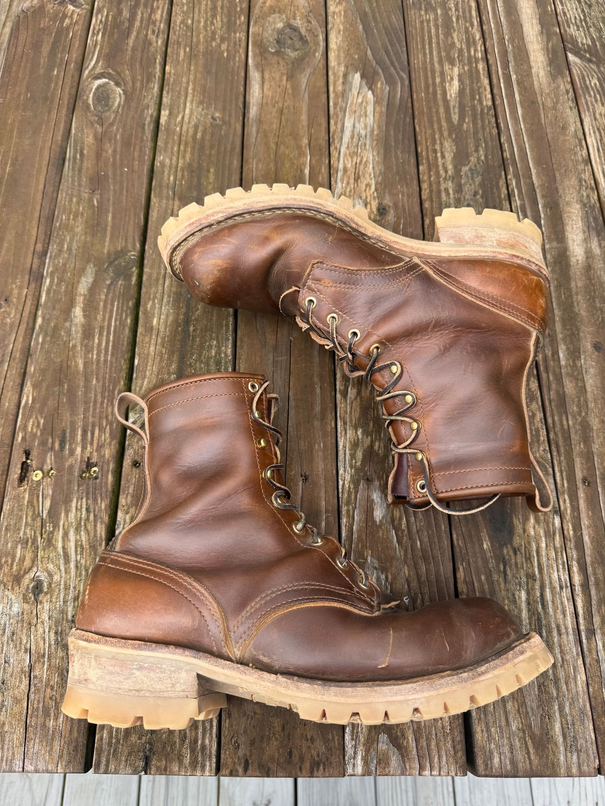 Photo by JBravo on May 3, 2025 of the Nicks Lace Up Heritage in Shackleton Cognac.