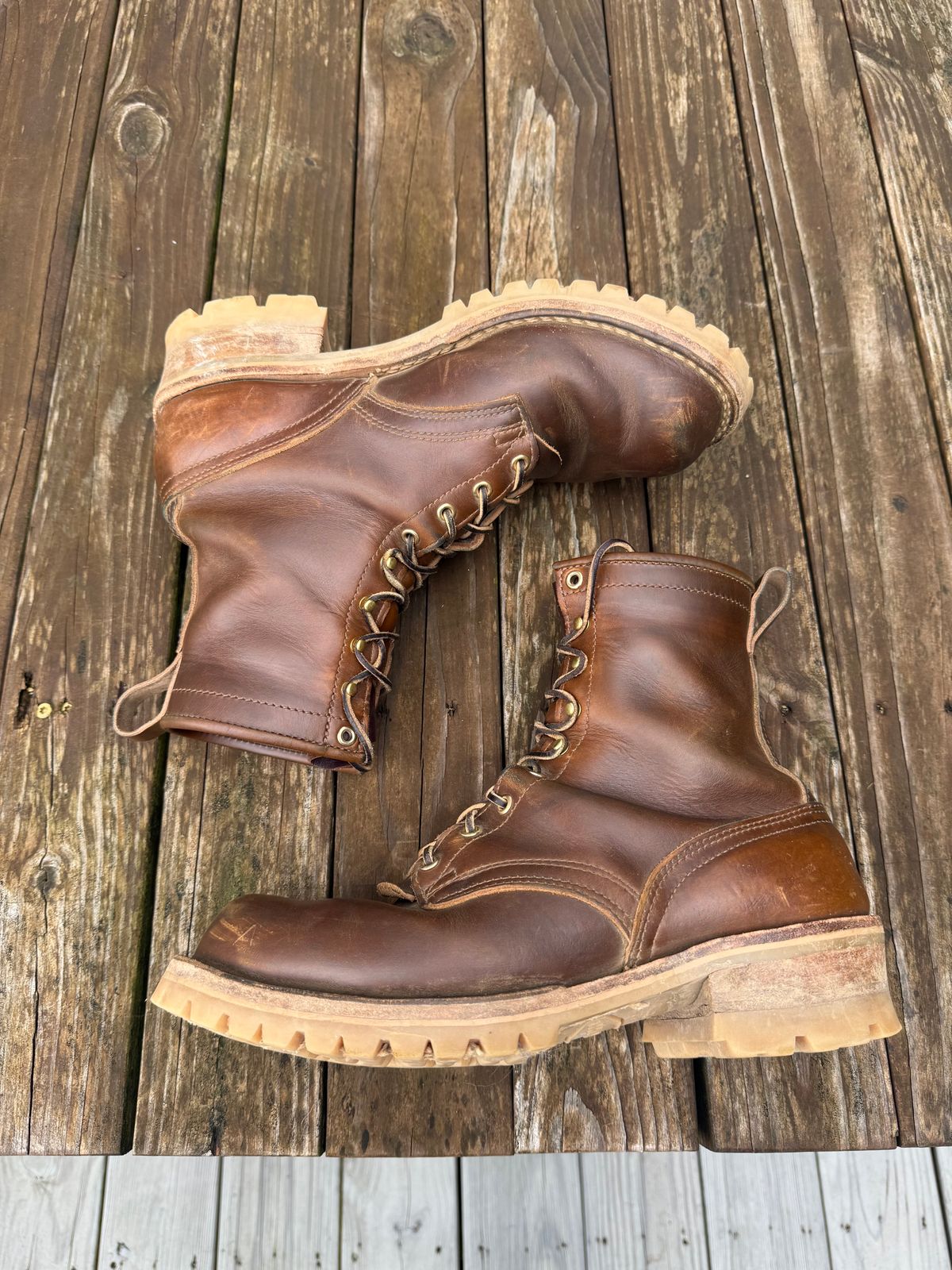 Photo by JBravo on May 3, 2025 of the Nicks Lace Up Heritage in Shackleton Cognac.