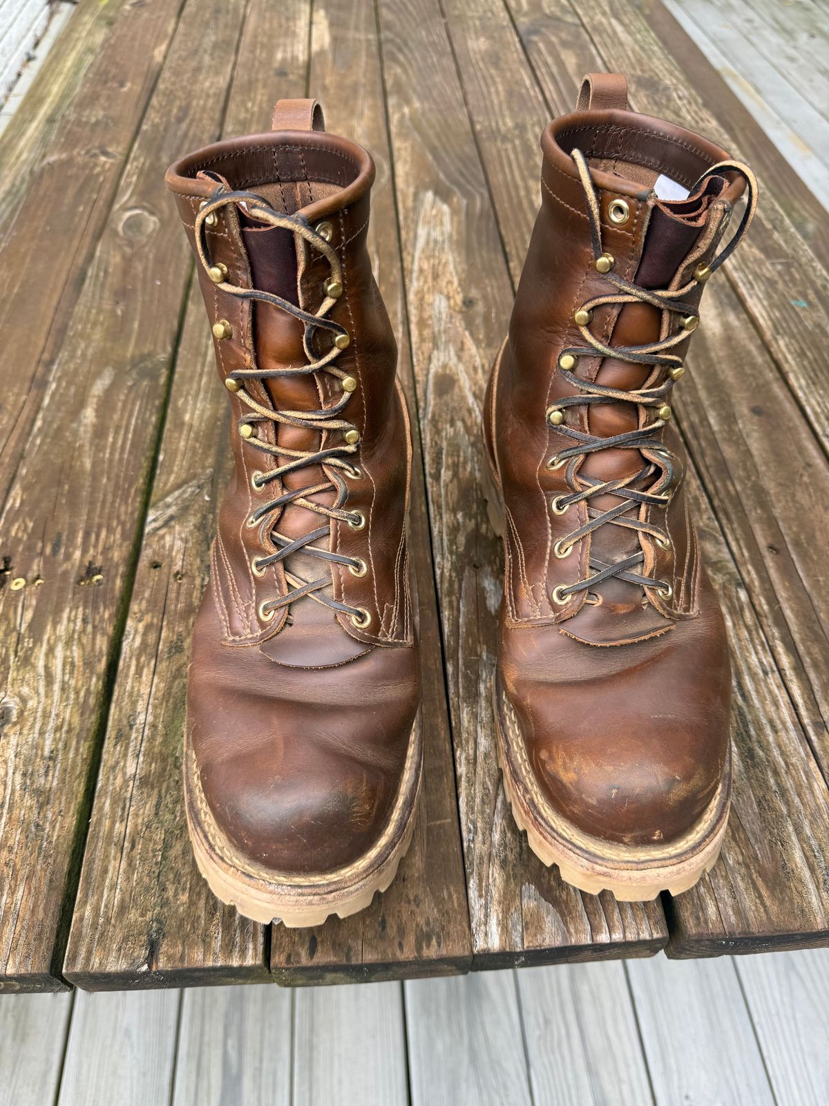 Photo by JBravo on May 3, 2025 of the Nicks Lace Up Heritage in Shackleton Cognac.