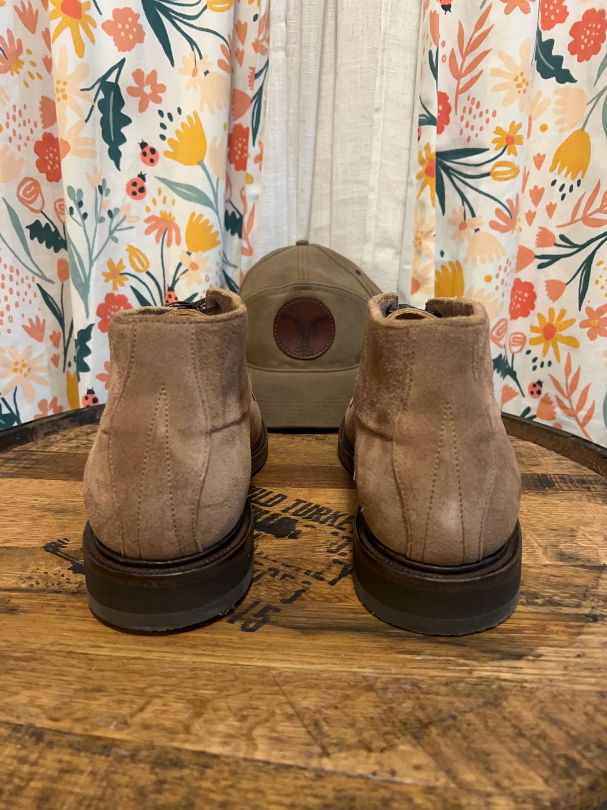 Photo by neogeo on October 4, 2025 of the Viberg Bernhard Boot in Eco Veg Fallow Suede Roughout.