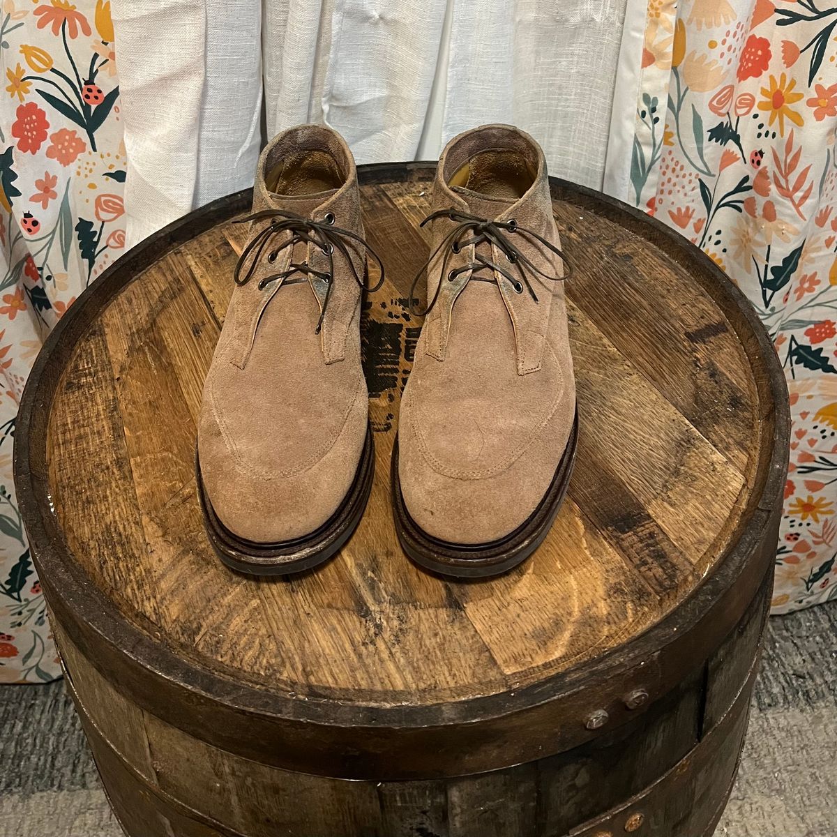 Photo by neogeo on November 5, 2025 of the Viberg Bernhard Boot in Eco Veg Fallow Suede Roughout.