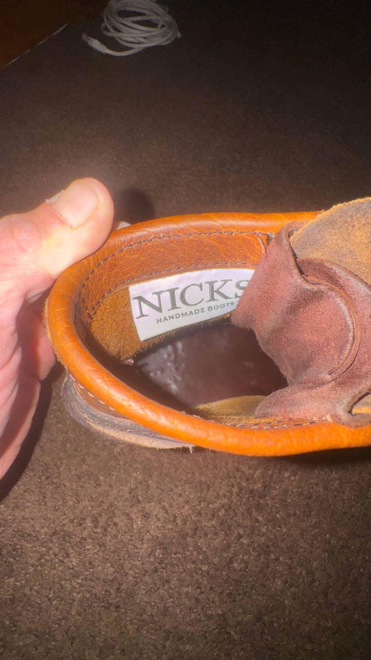 Photo by Josephjay21 on May 15, 2026 of the Nicks Handmade Boots Falcon HNW in Shrunken Bison Brown.