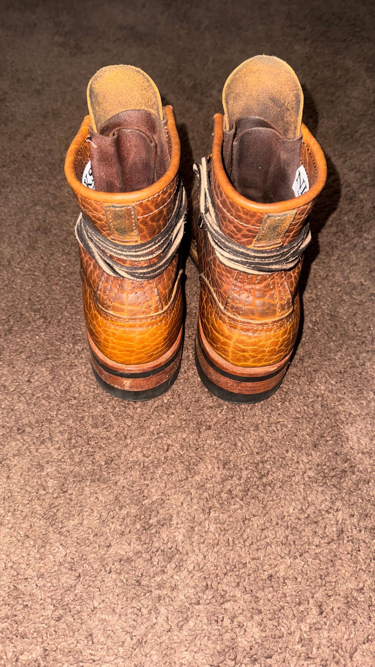 Photo by Josephjay21 on May 15, 2026 of the Nicks Handmade Boots Falcon HNW in Shrunken Bison Brown.