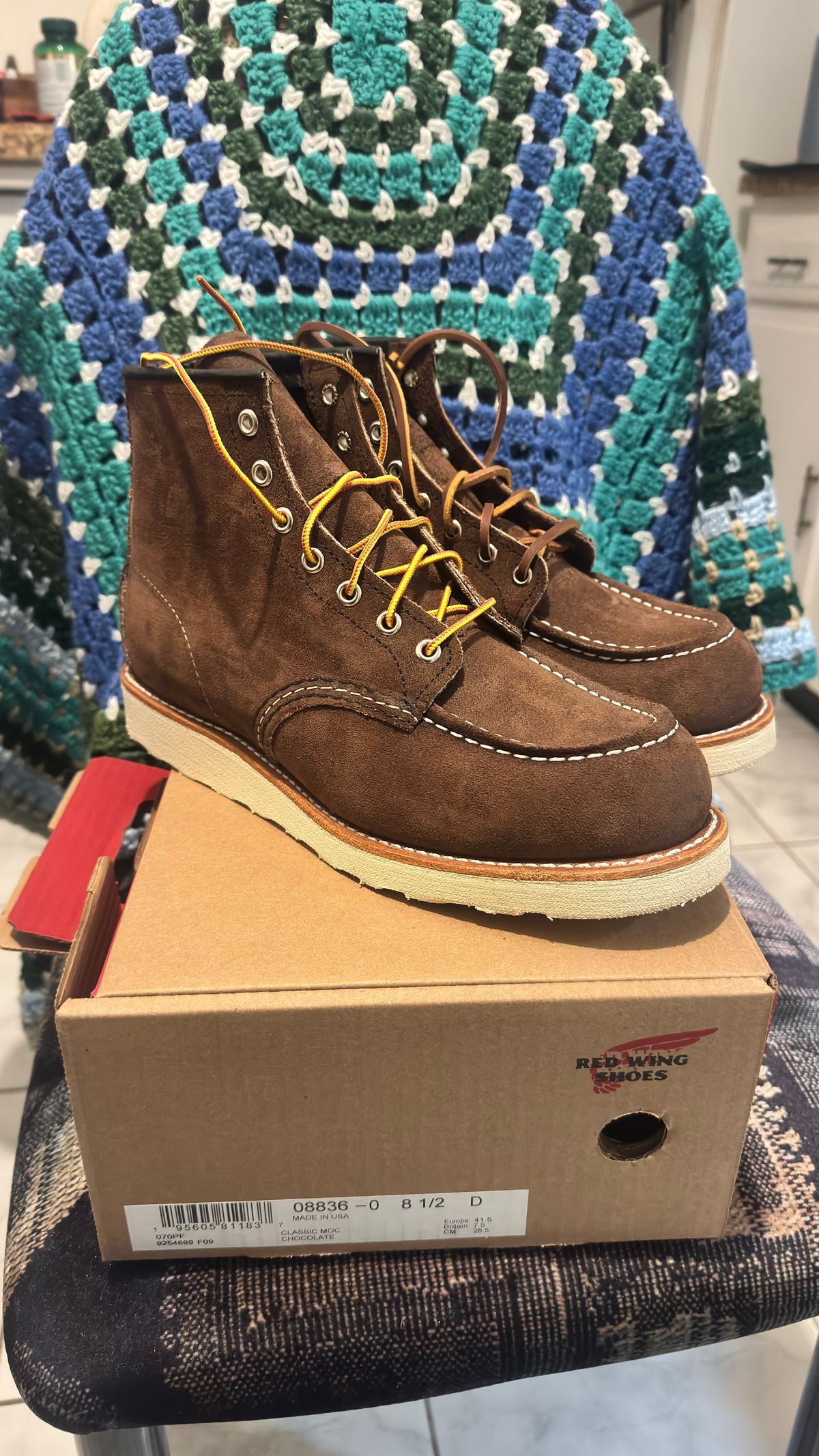 Photo by Josephjay21 on February 28, 2026 of the Red Wing 8836 in Chocolate Muleskinner.