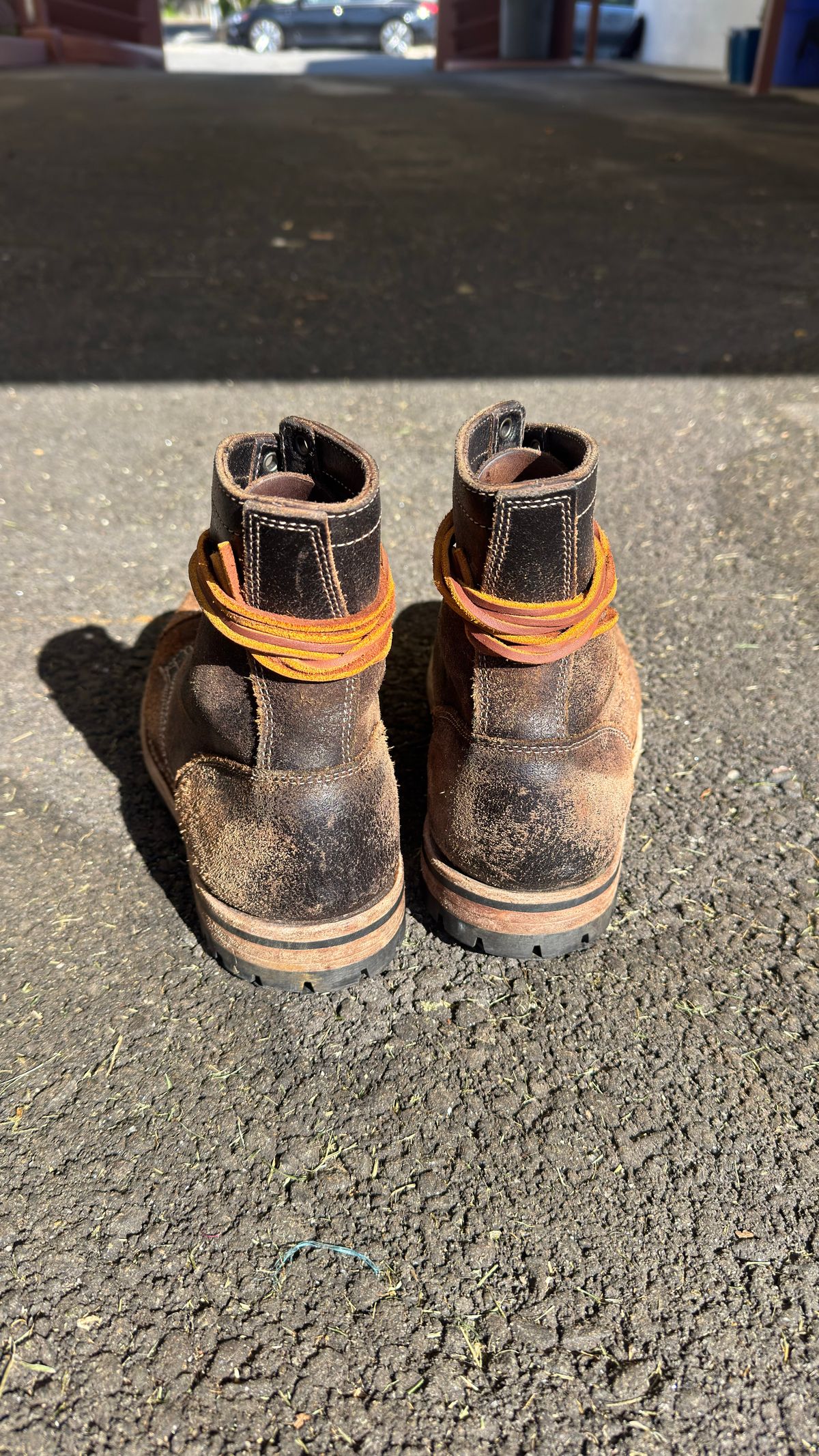 Photo by Josephjay21 on May 16, 2026 of the Truman Upland Boot in Horween Black Waxed Flesh.
