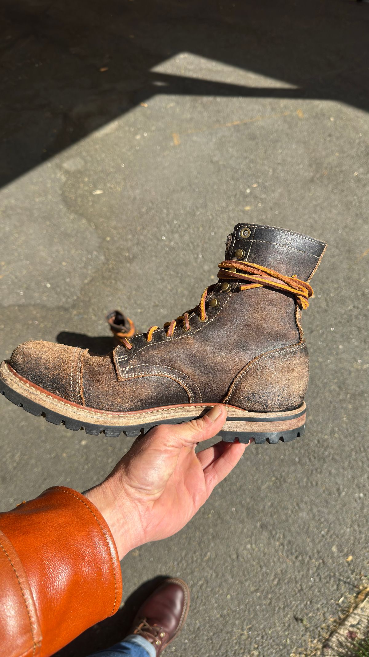 Photo by Josephjay21 on May 16, 2026 of the Truman Upland Boot in Horween Black Waxed Flesh.
