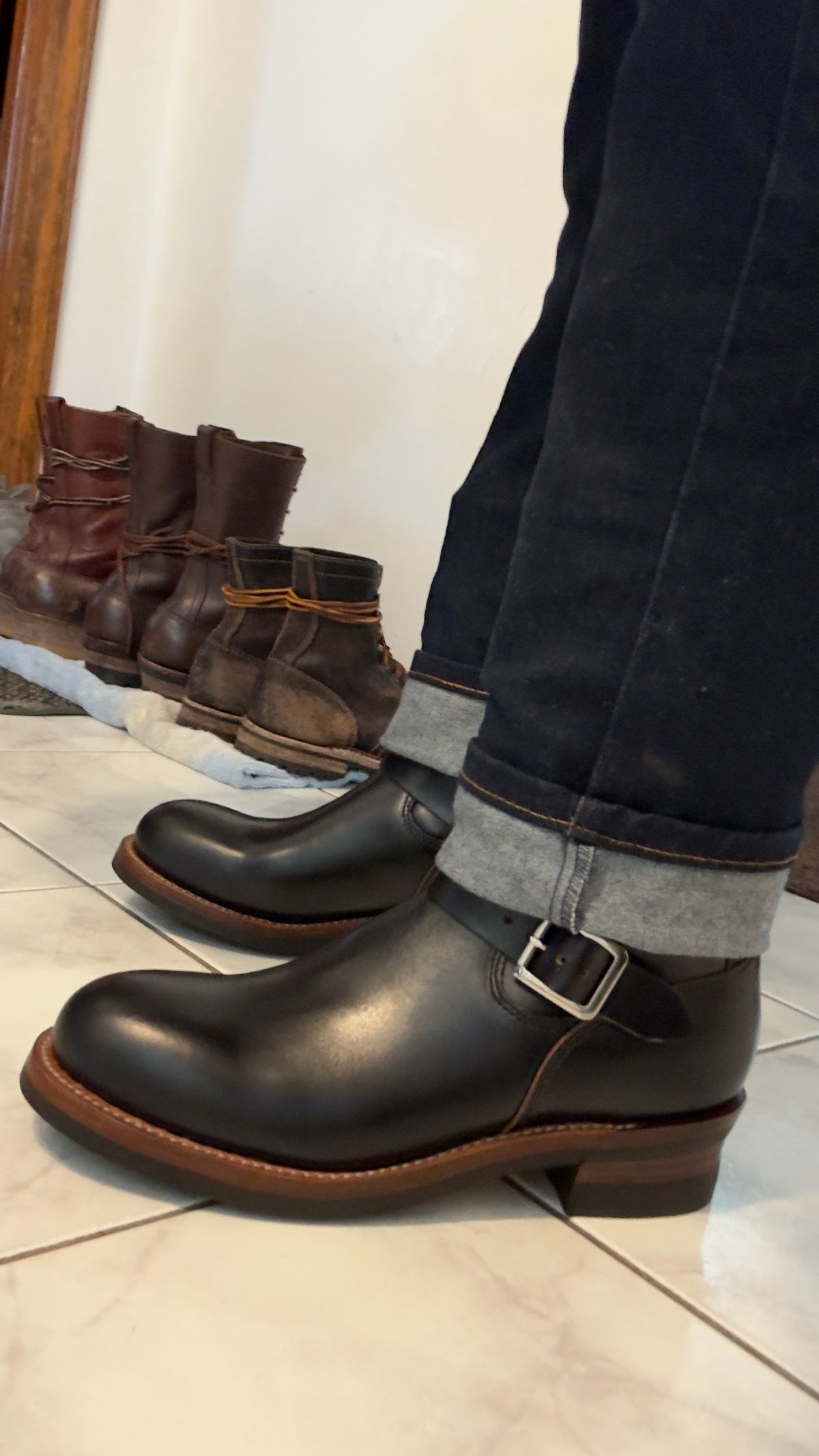 Photo by Josephjay21 on April 29, 2026 of the Crush On Retro Engineer 301 in Black Teacore Cowhide.