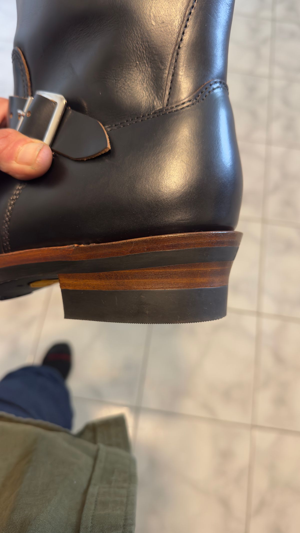 Photo by Josephjay21 on April 29, 2026 of the Crush On Retro Engineer 301 in Black Teacore Cowhide.