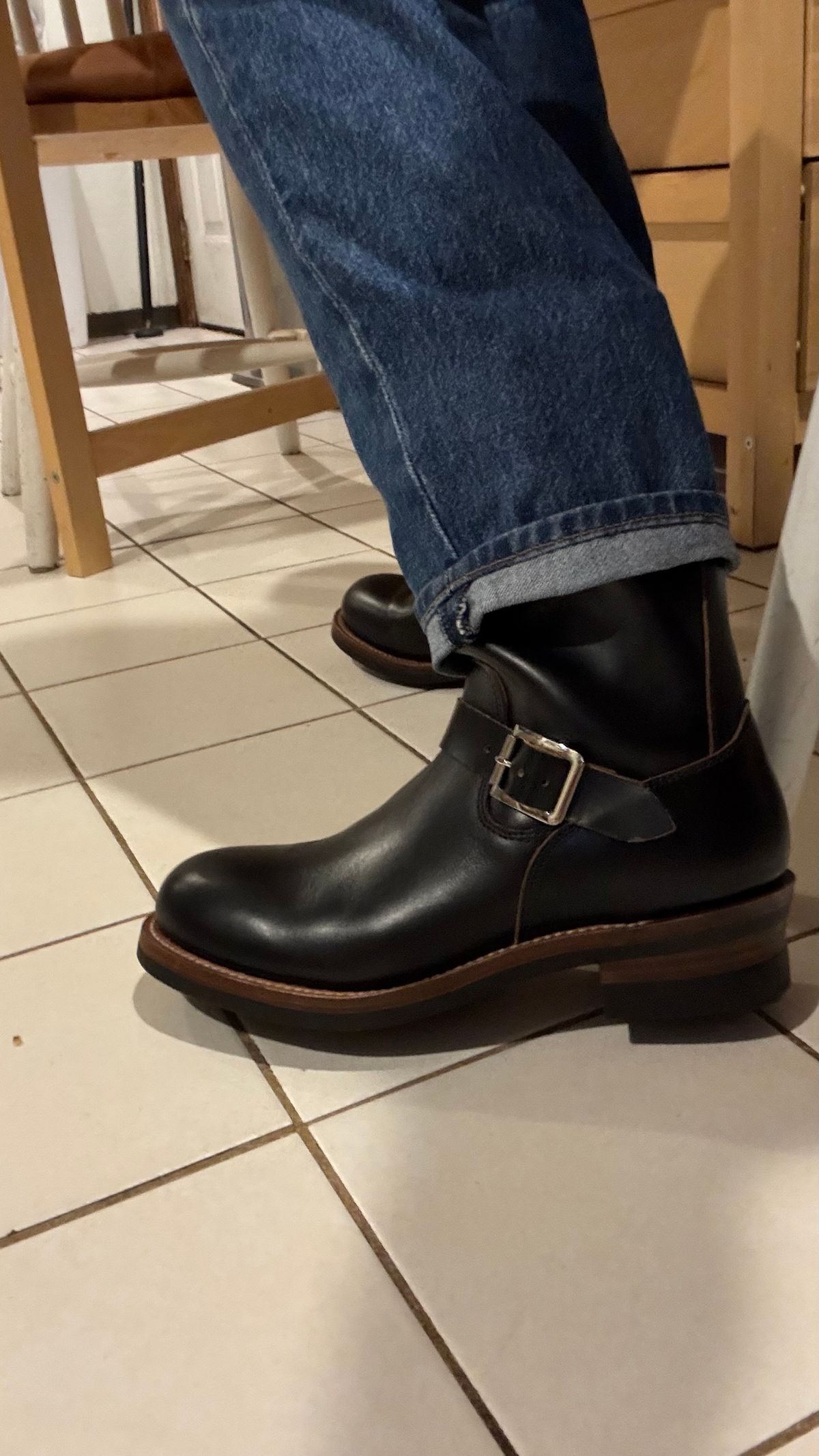 Photo by Josephjay21 on May 15, 2026 of the Crush On Retro Engineer 301 in Black Teacore Cowhide.