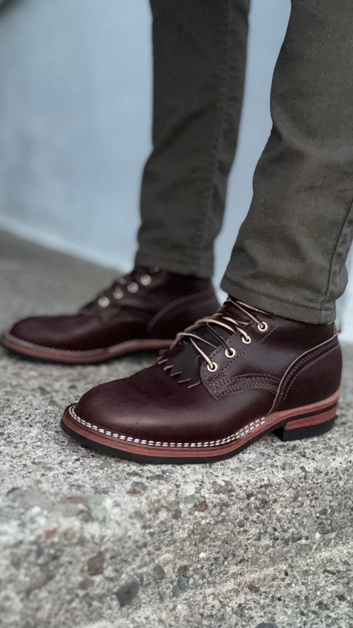Photo by Josephjay21 on June 29, 2025 of the Nicks Handmade Boots Ranger in 64 Double Shot Brown.