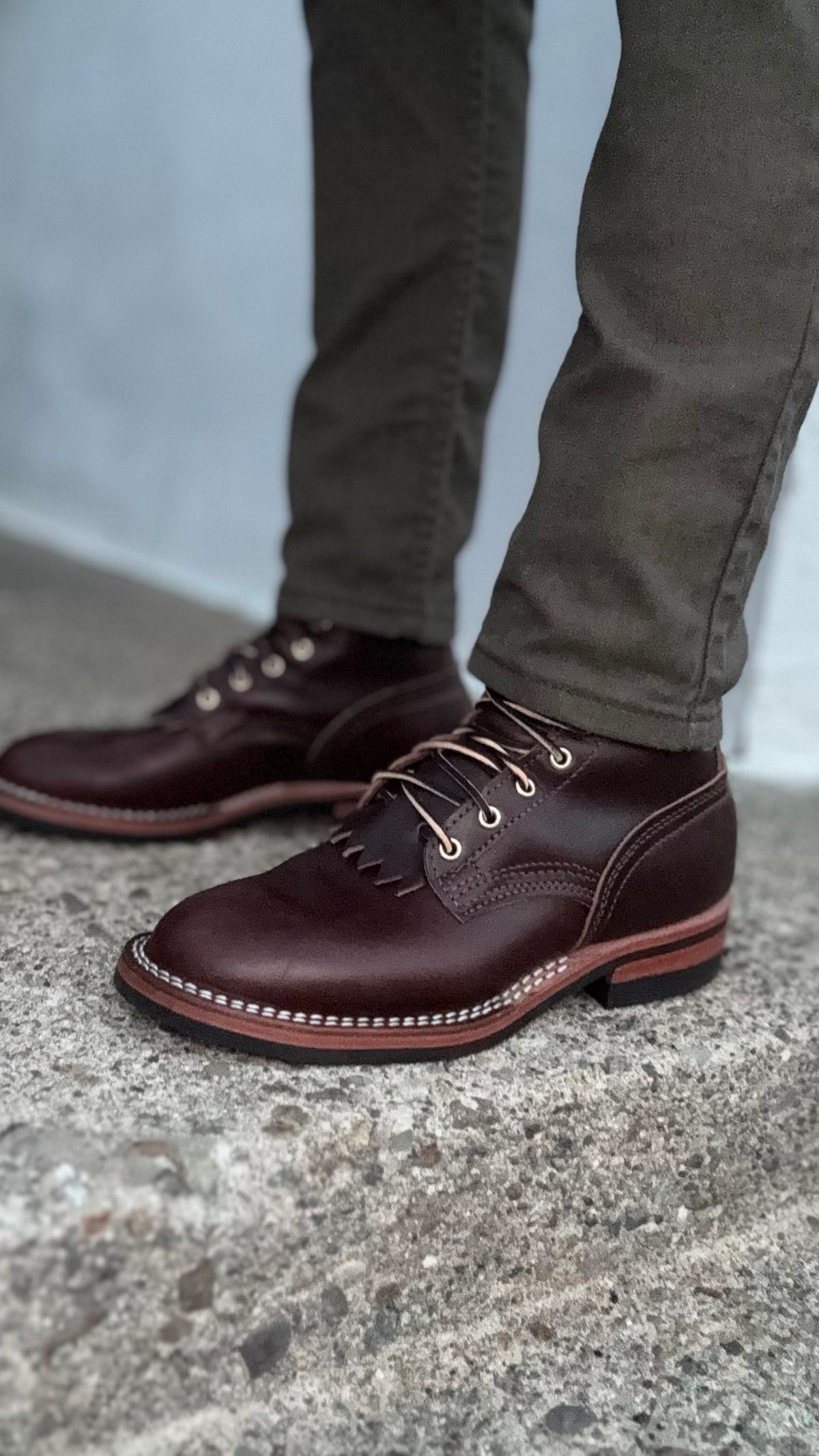 Photo by Josephjay21 on June 29, 2025 of the Nicks Handmade Boots Ranger in 64 Double Shot Brown.