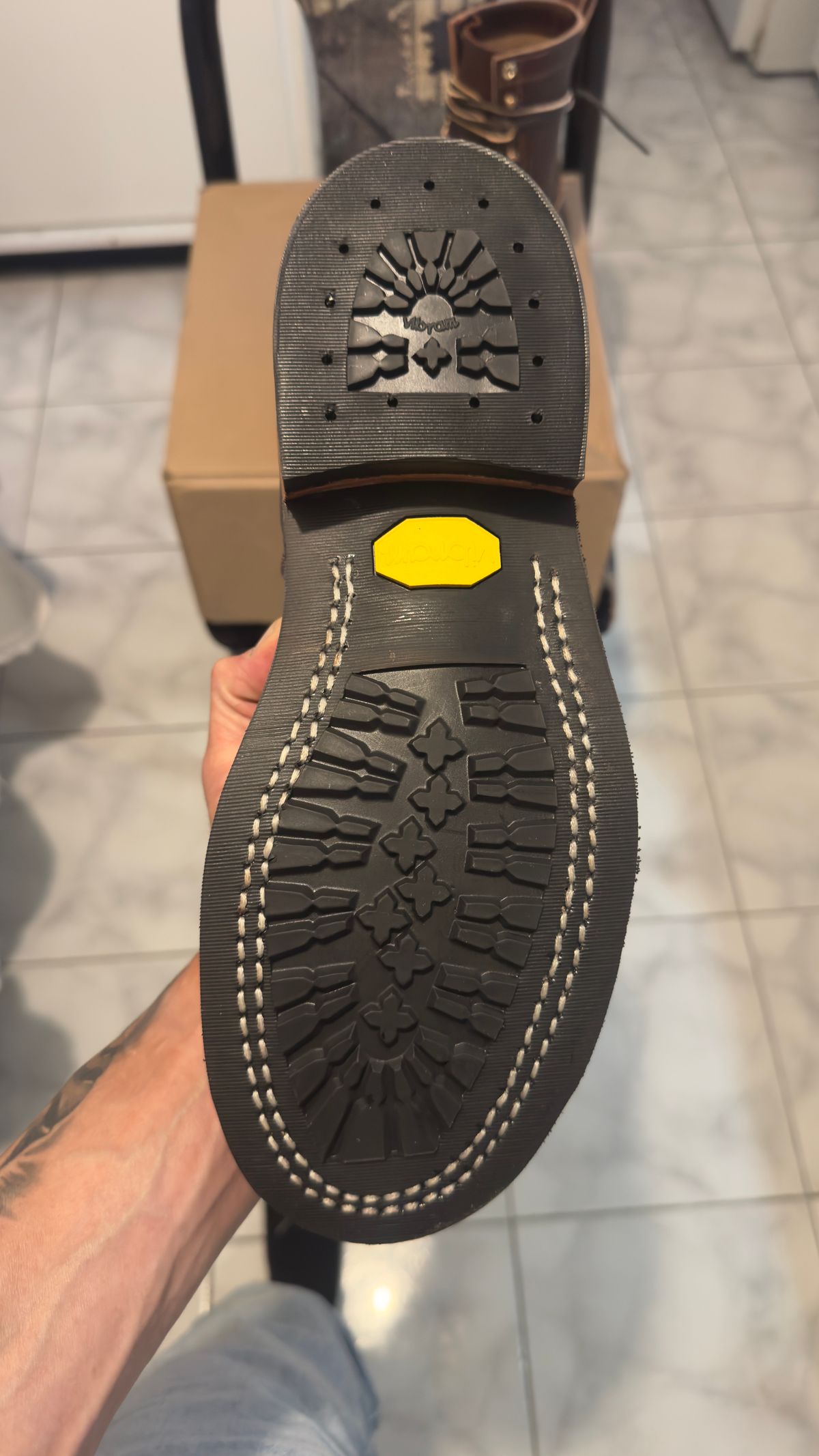 Photo by Josephjay21 on June 25, 2025 of the Nicks Handmade Boots Ranger in 64 Double Shot Brown.