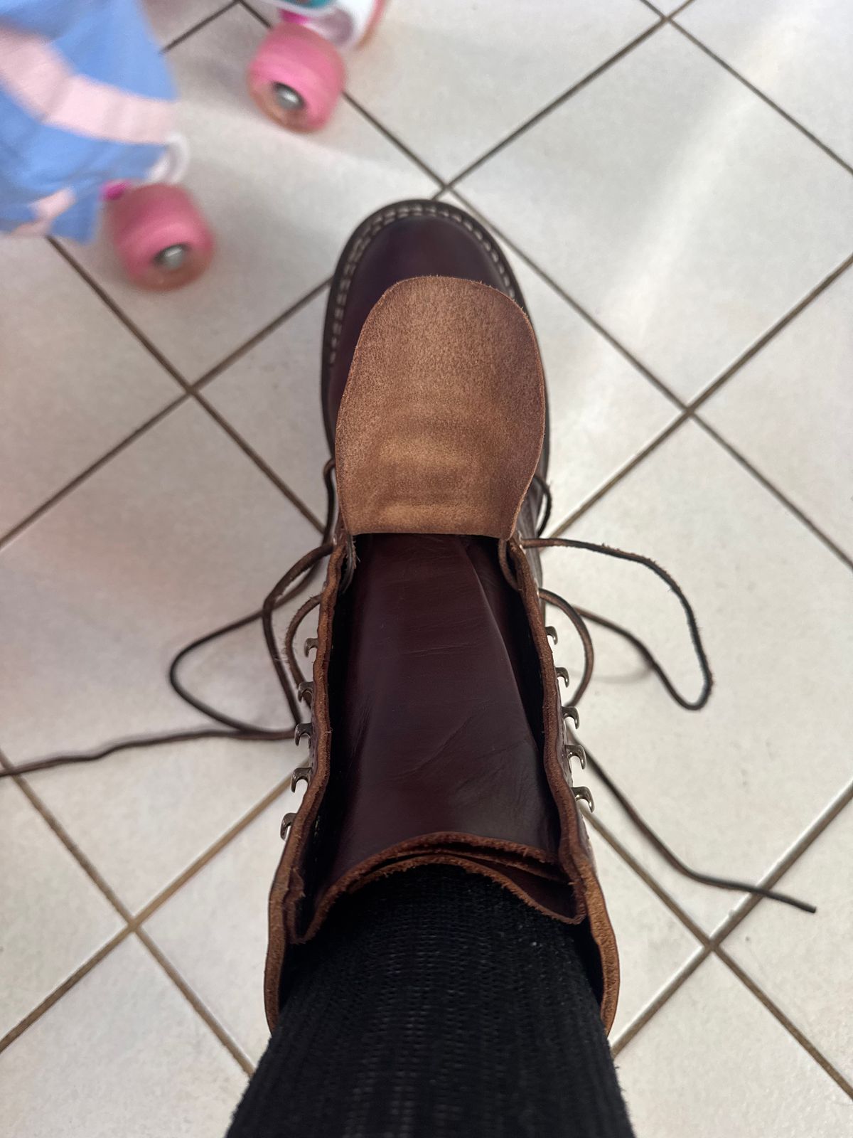 Photo by Josephjay21 on May 16, 2026 of the Nicks Handmade Boots Ranger in 64 Double Shot Brown.