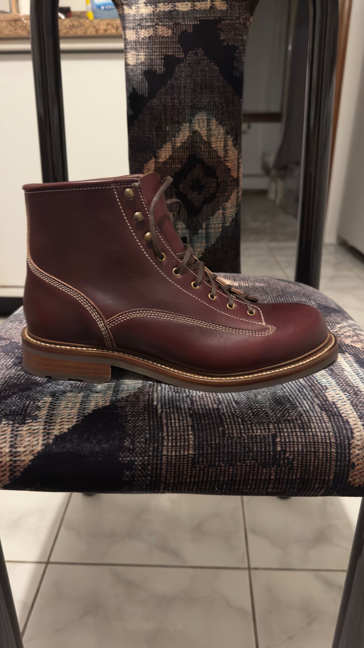 Photo by Josephjay21 on January 18, 2025 of the Caswell Boot Company Carver 2 in Horween Color 8 Chromexcel.