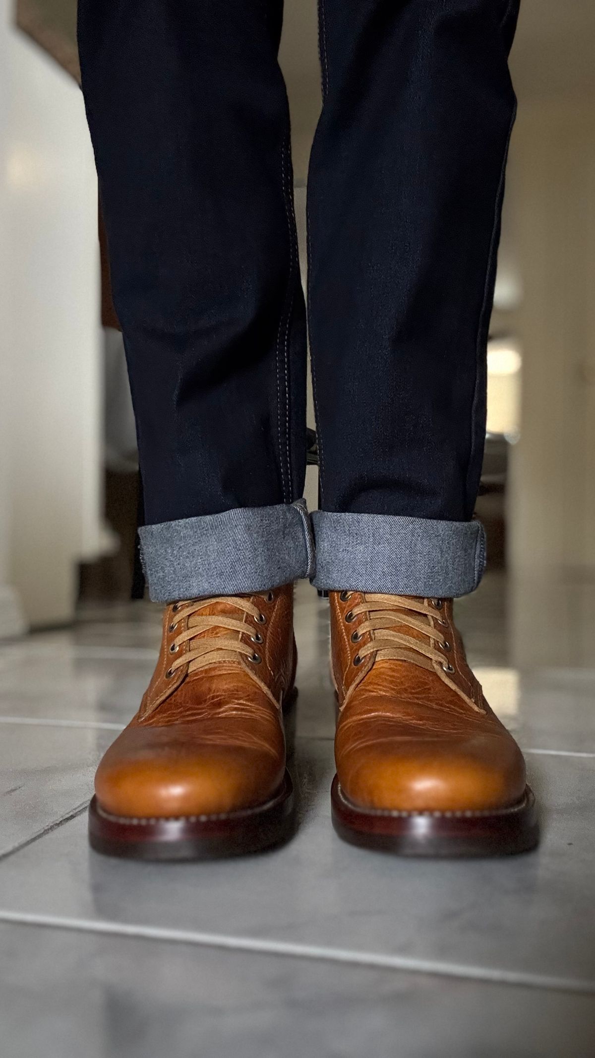 Photo by Josephjay21 on June 15, 2025 of the Jakkrabbits Field Boots in Badalassi Carlo Wax Napoli.