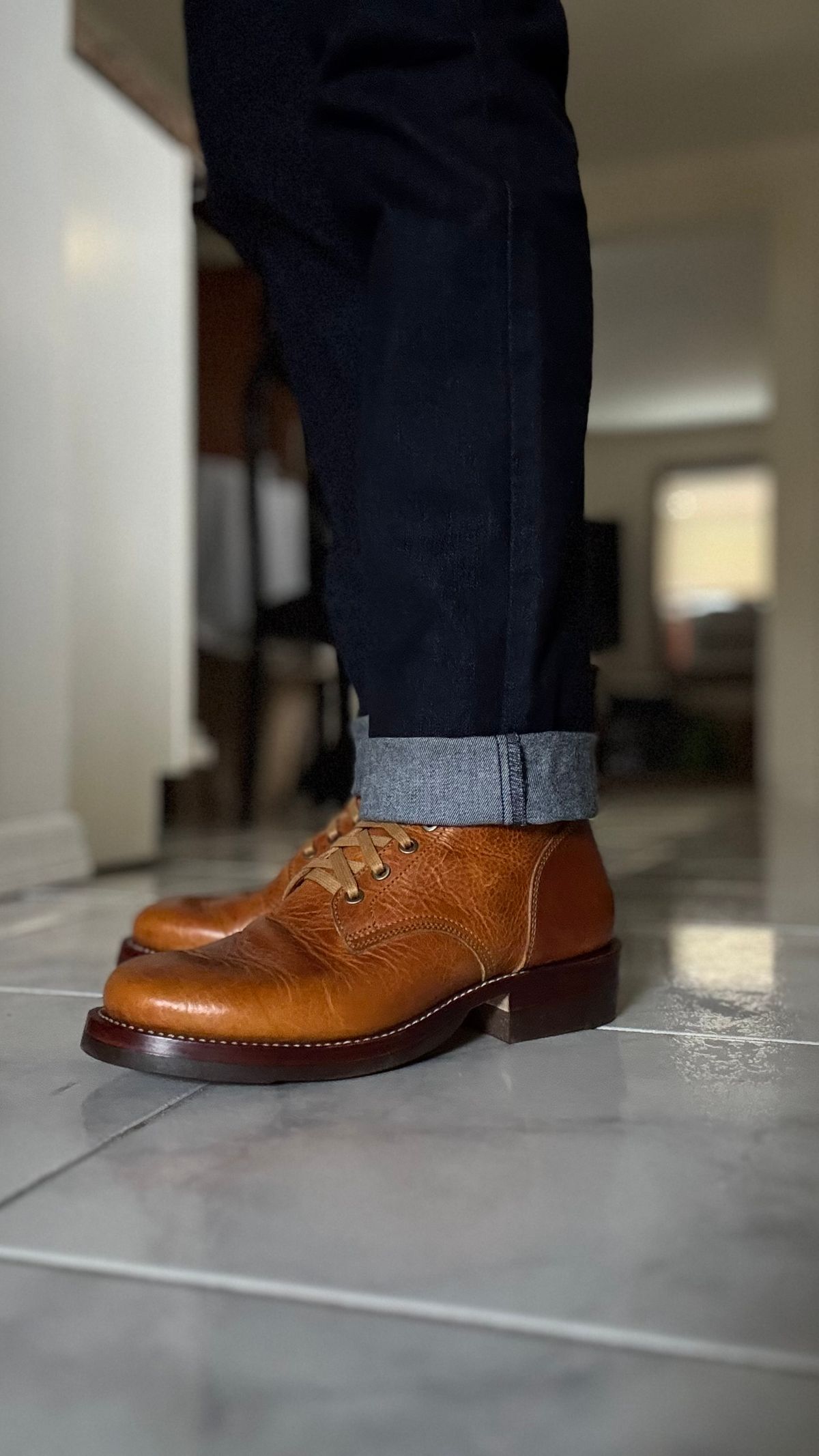 Photo by Josephjay21 on June 15, 2025 of the Jakkrabbits Field Boots in Badalassi Carlo Wax Napoli.