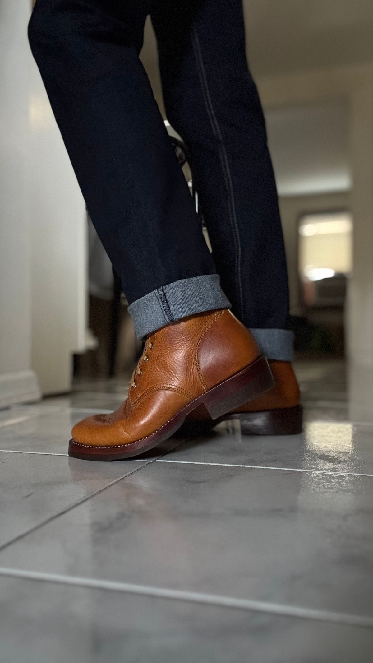 Photo by Josephjay21 on June 15, 2025 of the Jakkrabbits Field Boots in Badalassi Carlo Wax Napoli.
