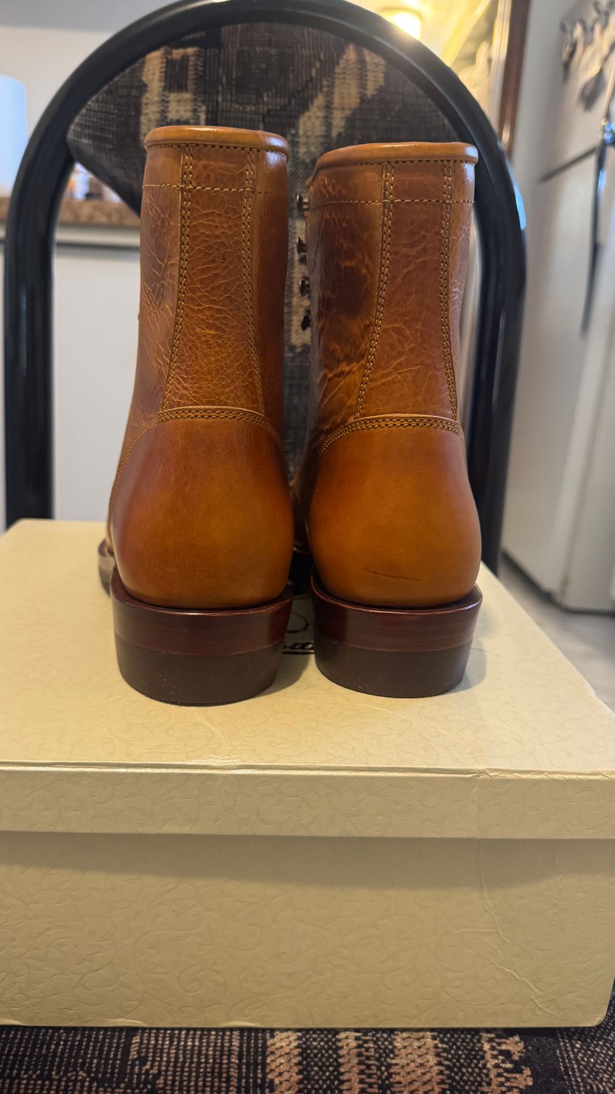 Photo by Josephjay21 on June 12, 2025 of the Jakkrabbits Field Boots in Badalassi Carlo Wax Napoli.