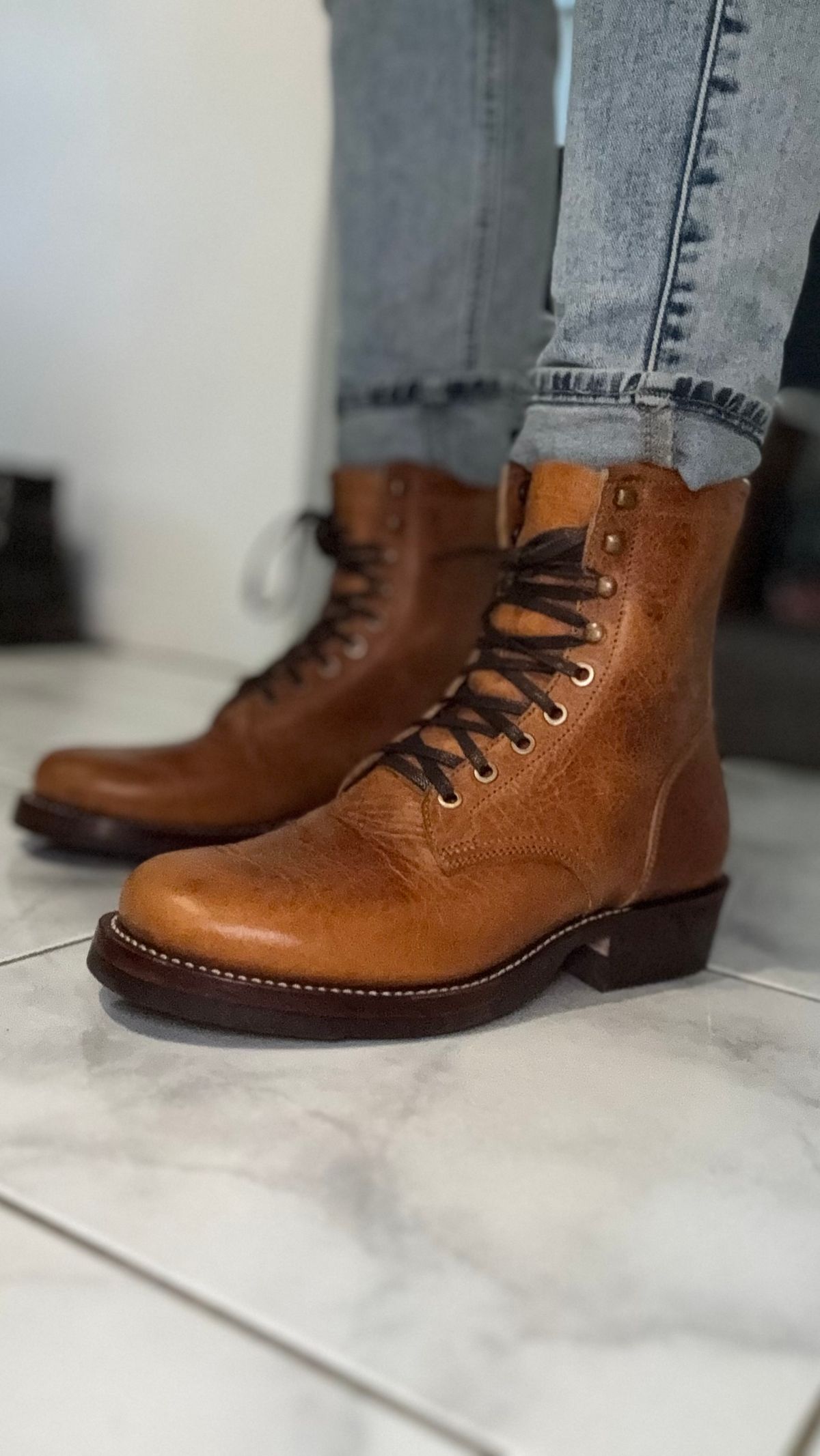 Photo by Josephjay21 on June 12, 2025 of the Jakkrabbits Field Boots in Badalassi Carlo Wax Napoli.