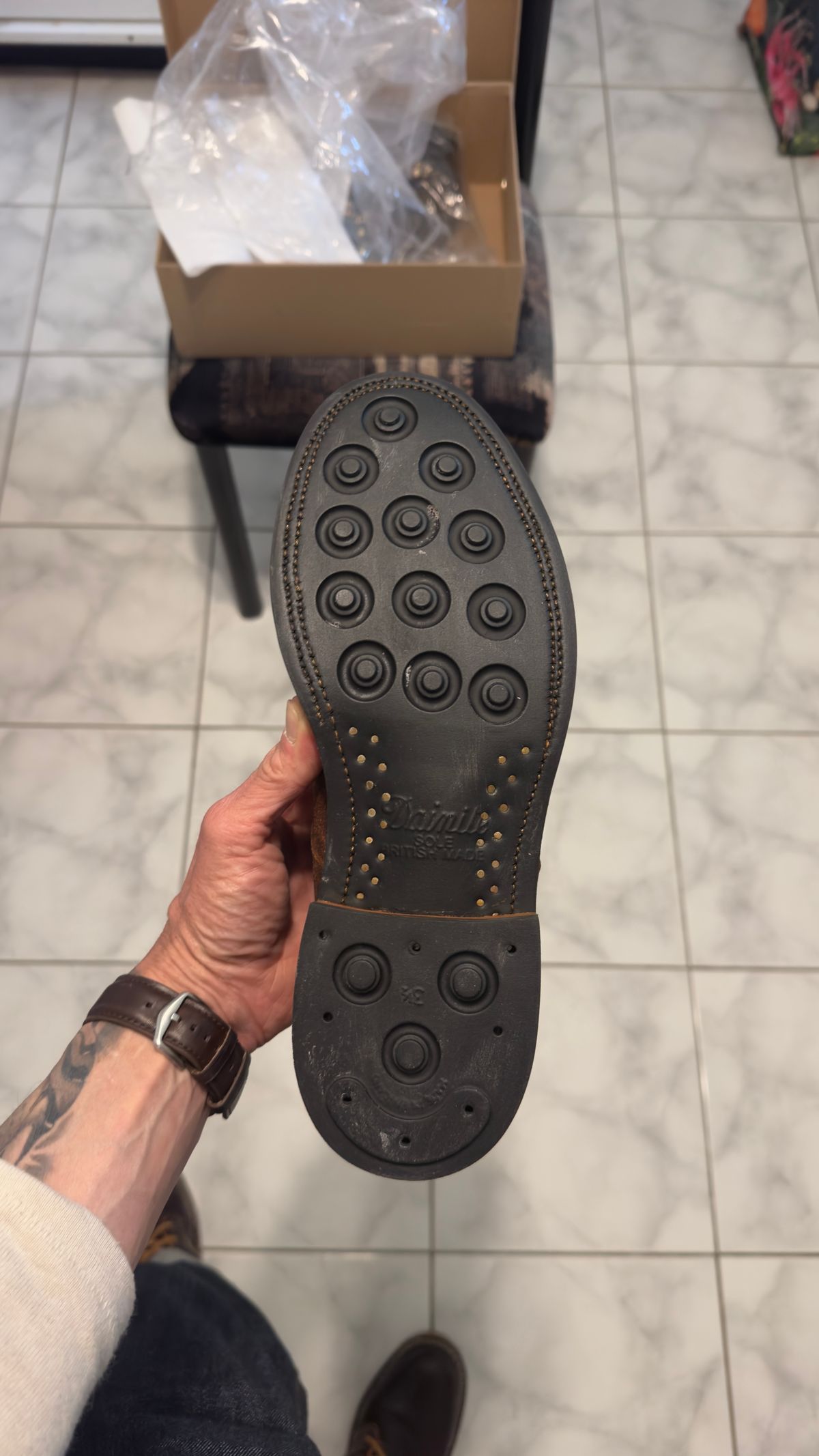 Photo by Josephjay21 on May 1, 2026 of the Unmarked DB Hunter Cap Toe in C.F. Stead Rust Waxy Commander Suede.