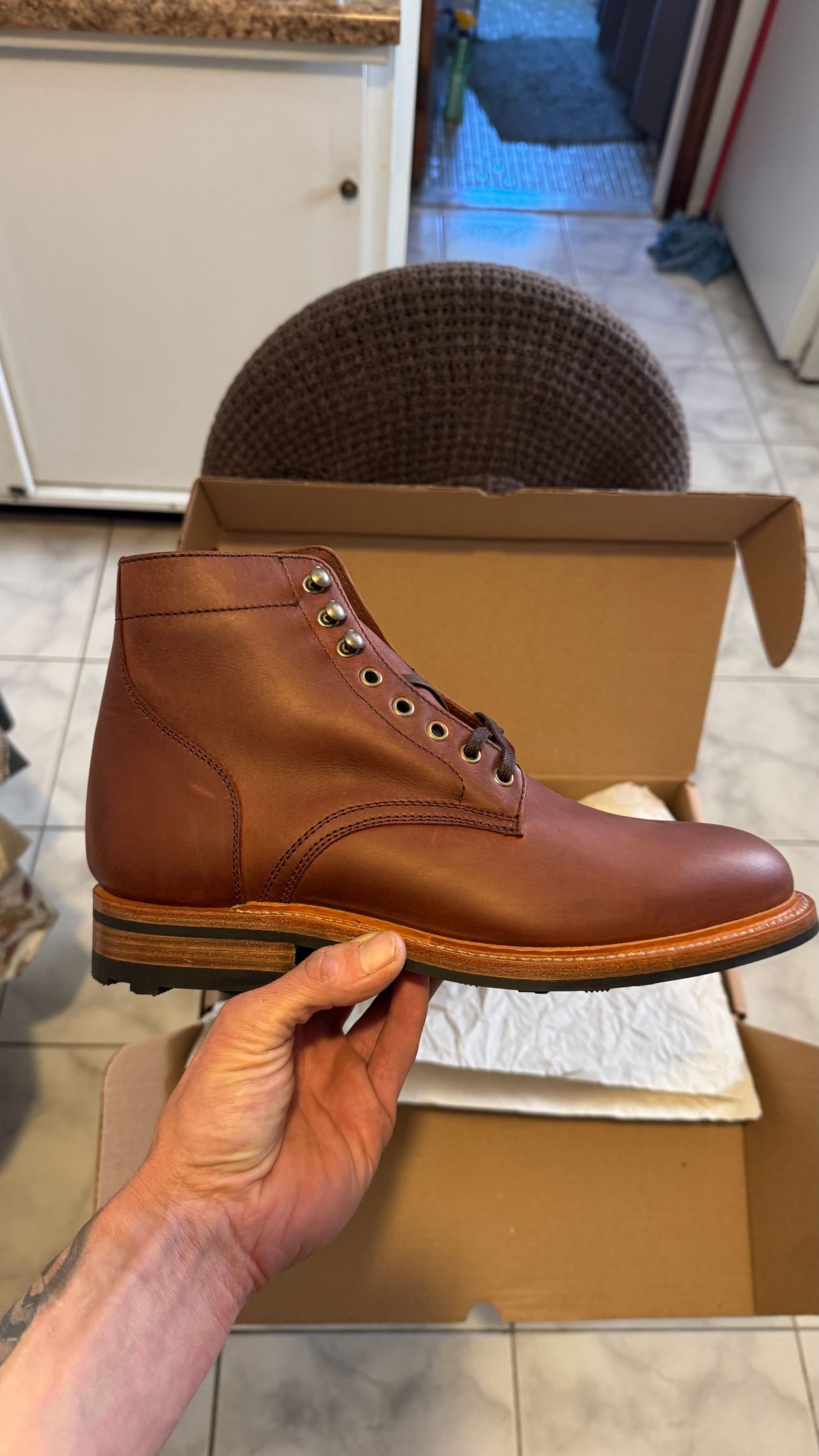 Photo by Josephjay21 on March 27, 2025 of the Parkhurst The Allen in Rust Waxy.