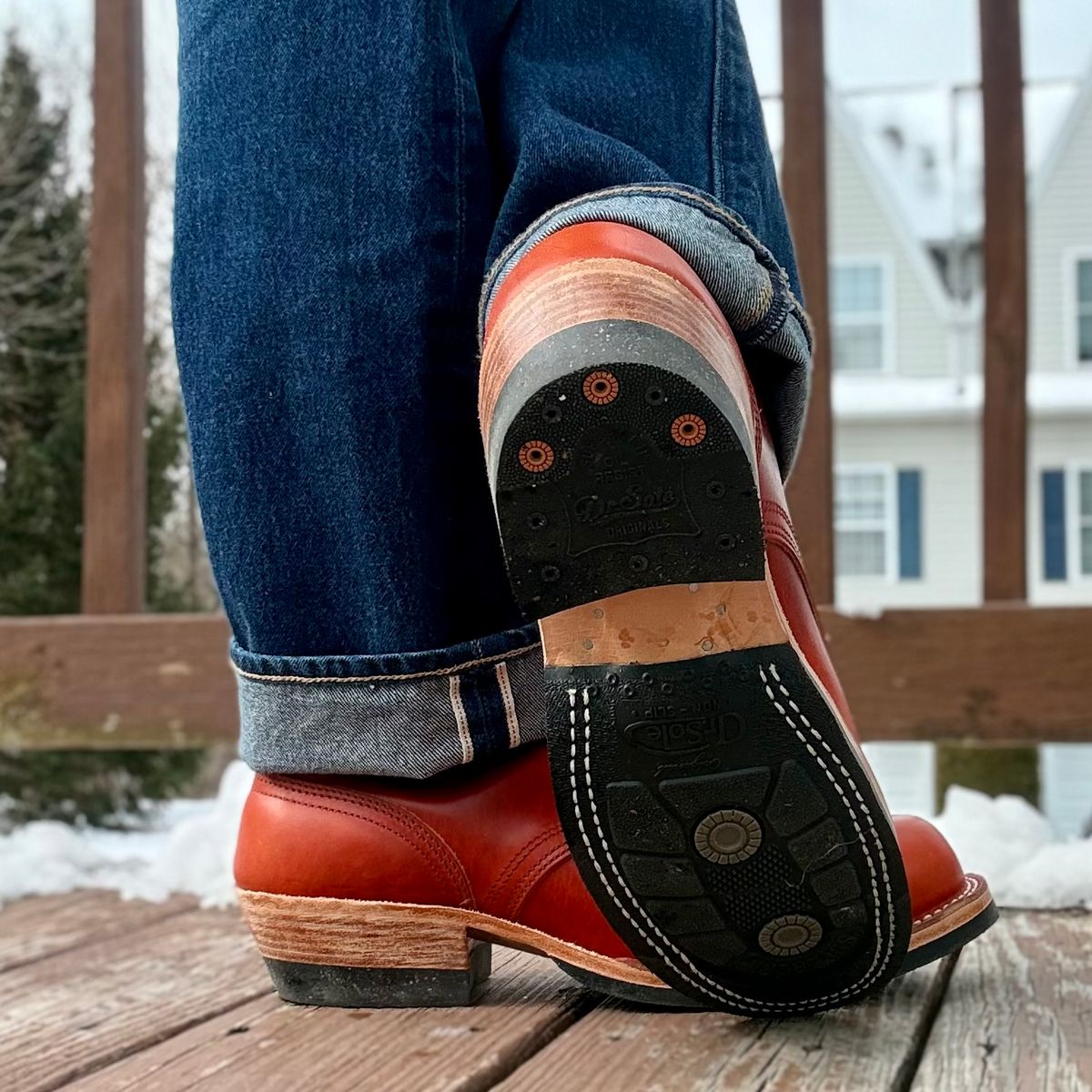 Photo by Ed on February 25, 2026 of the Nicks MTO in Wickett & Craig Double Stuffed Sienna.