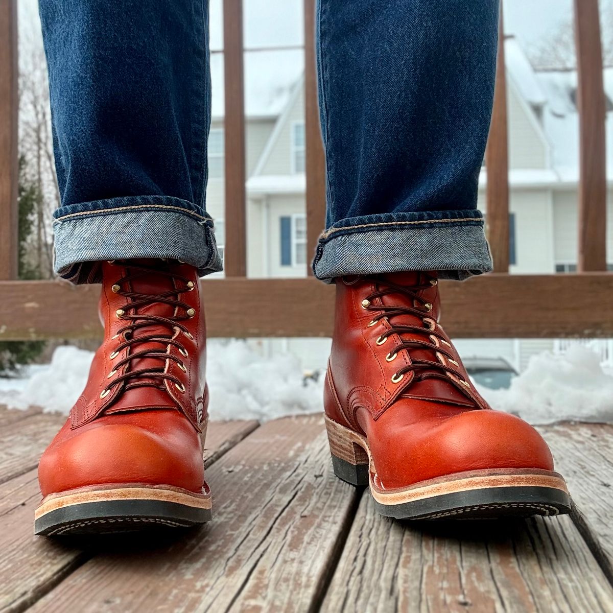 Photo by Ed on February 25, 2026 of the Nicks MTO in Wickett & Craig Double Stuffed Sienna.