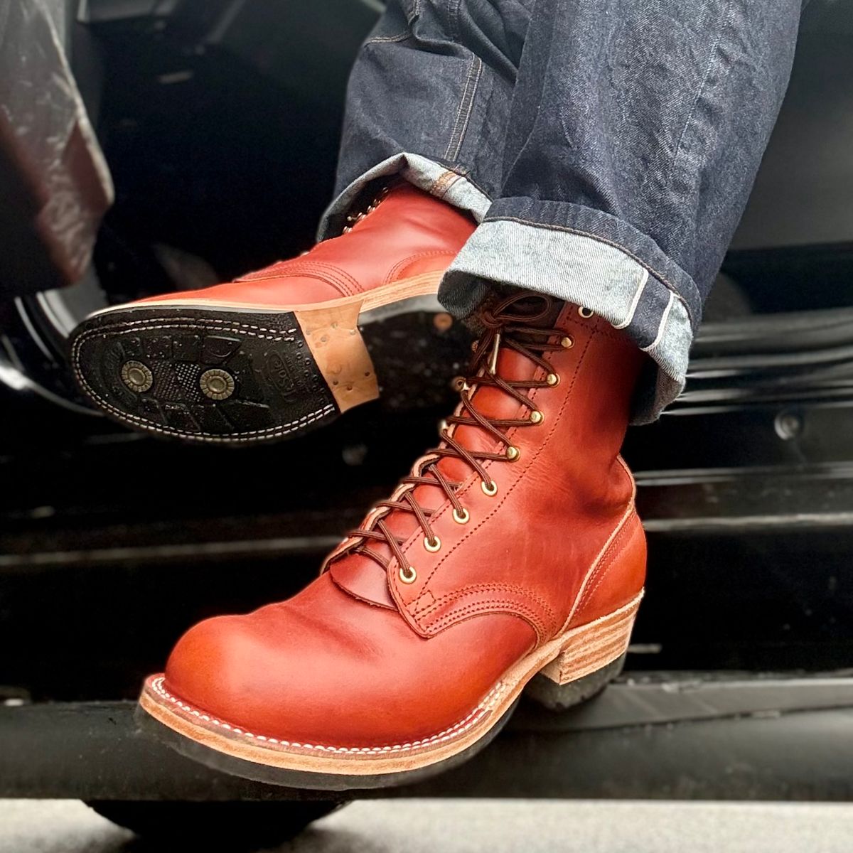 Photo by Ed on March 6, 2026 of the Nicks MTO in Wickett & Craig Double Stuffed Sienna.