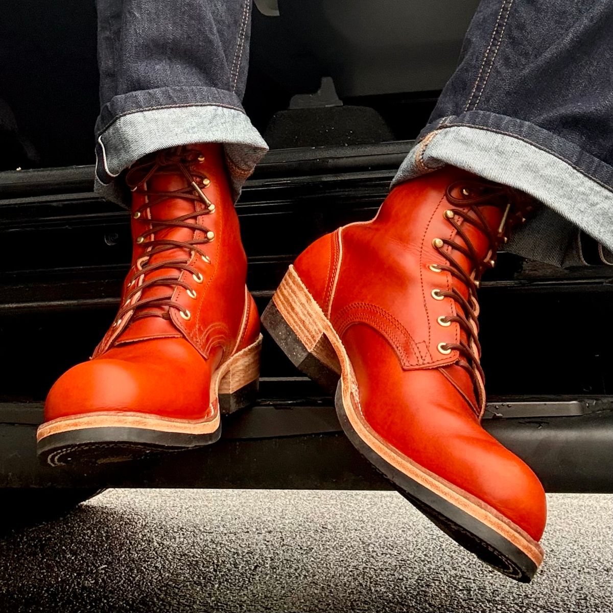 Photo by Ed on March 6, 2026 of the Nicks MTO in Wickett & Craig Double Stuffed Sienna.