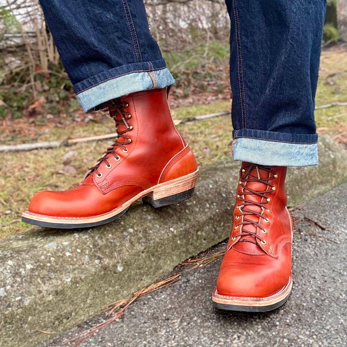 Photo by Ed on March 6, 2026 of the Nicks MTO in Wickett & Craig Double Stuffed Sienna.