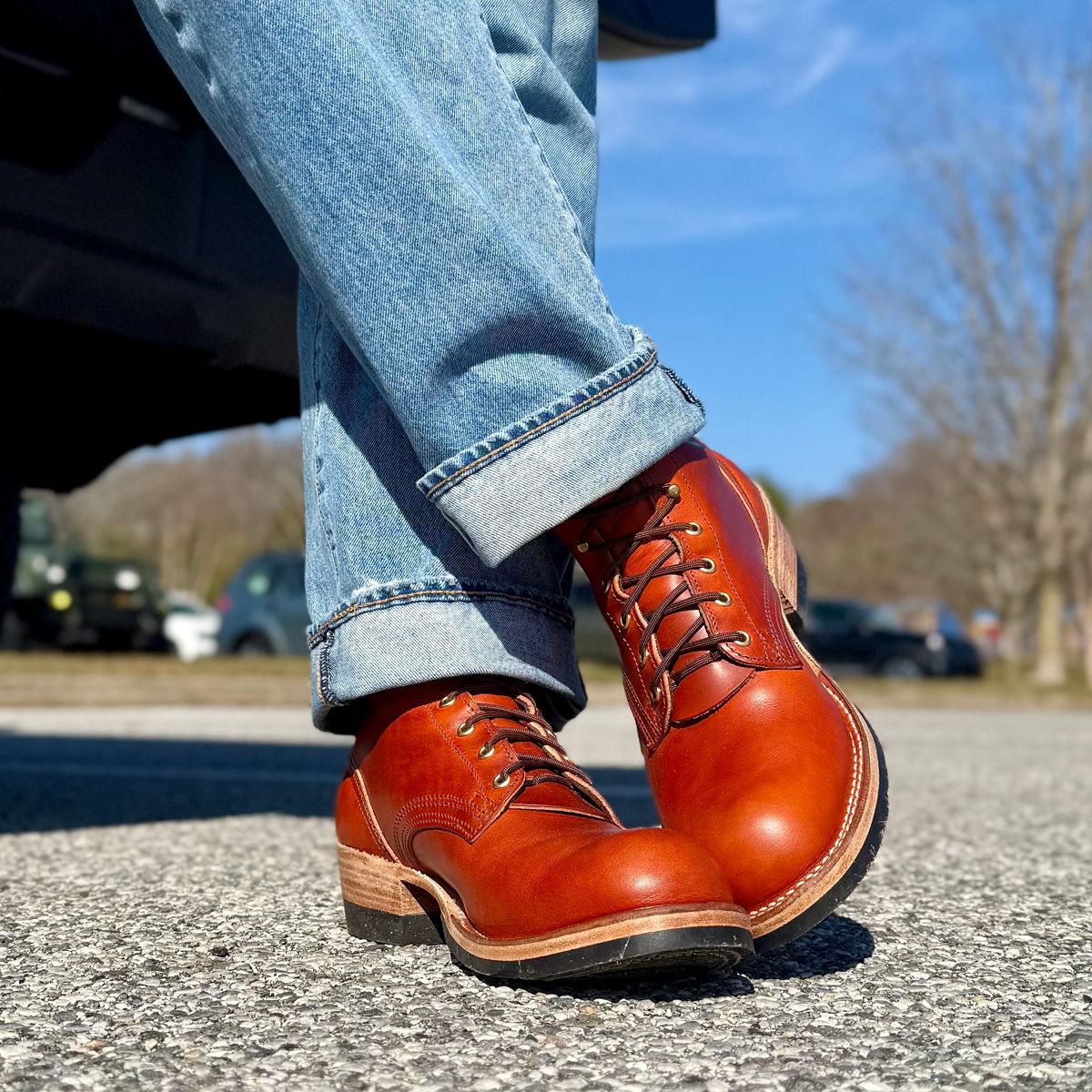 Photo by Ed on March 10, 2026 of the Nicks MTO in Wickett & Craig Double Stuffed Sienna.