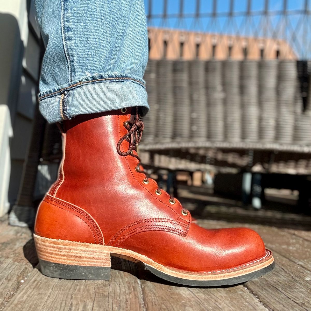 Photo by Ed on March 1, 2026 of the Nicks MTO in Wickett & Craig Double Stuffed Sienna.