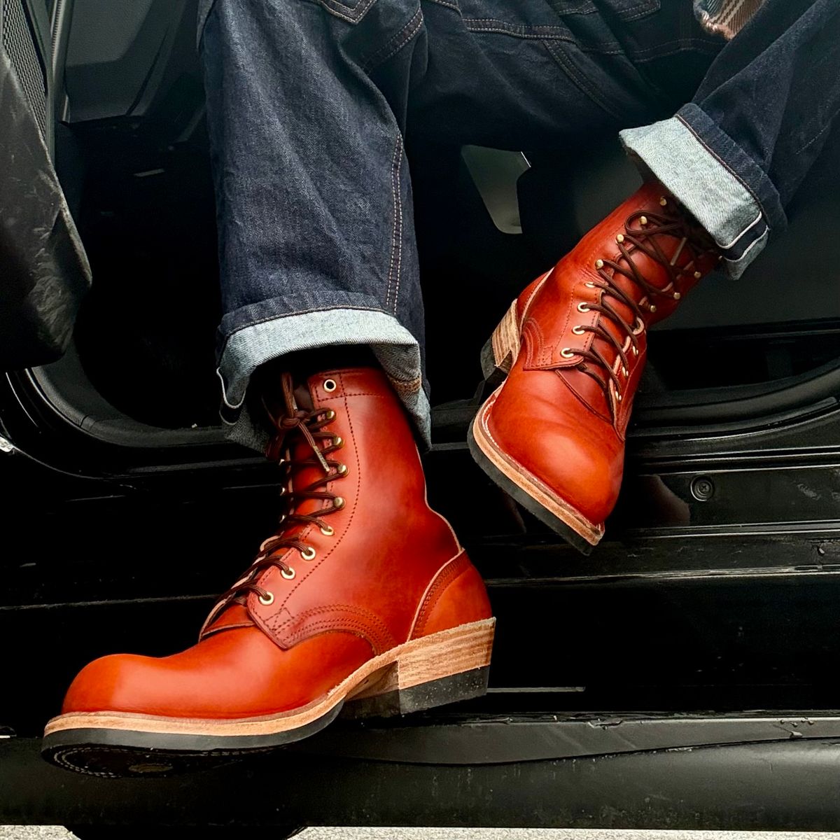 Photo by Ed on March 6, 2026 of the Nicks MTO in Wickett & Craig Double Stuffed Sienna.