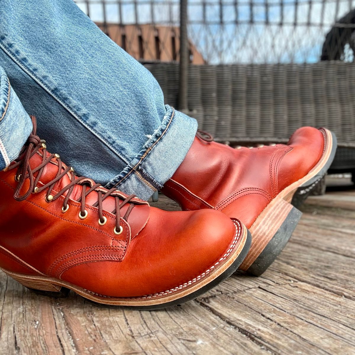 Photo by Ed on March 1, 2026 of the Nicks MTO in Wickett & Craig Double Stuffed Sienna.