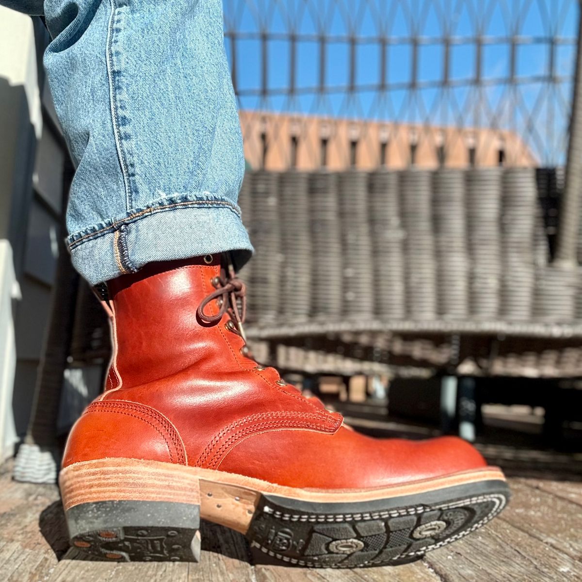 Photo by Ed on March 1, 2026 of the Nicks MTO in Wickett & Craig Double Stuffed Sienna.