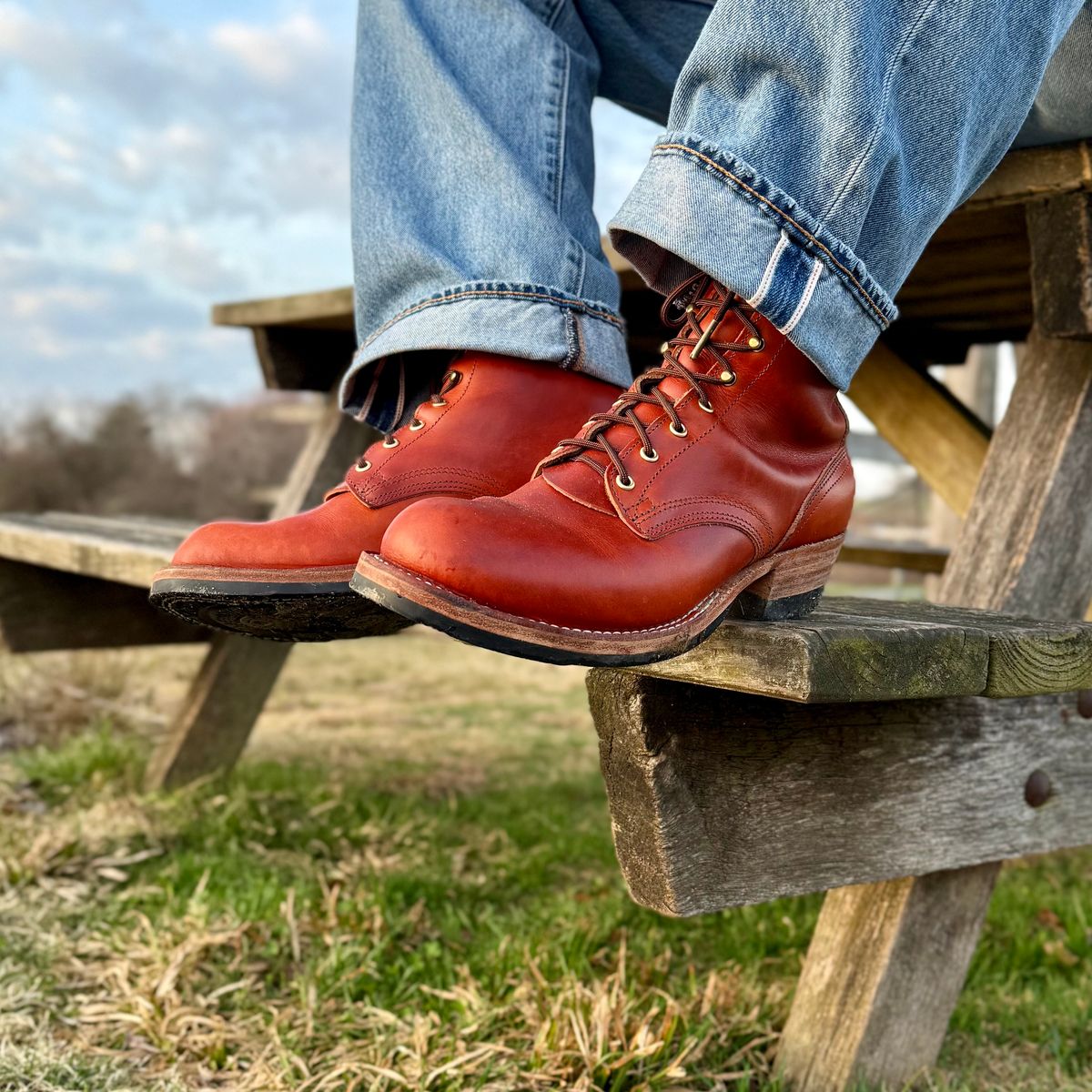 Photo by Ed on March 31, 2026 of the Nicks MTO in Wickett & Craig Double Stuffed Sienna.