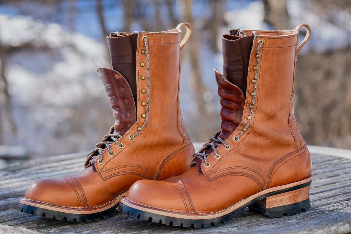 Photo by Ed on January 30, 2026 of the Nicks MTO in Horween Light Natural Dublin.