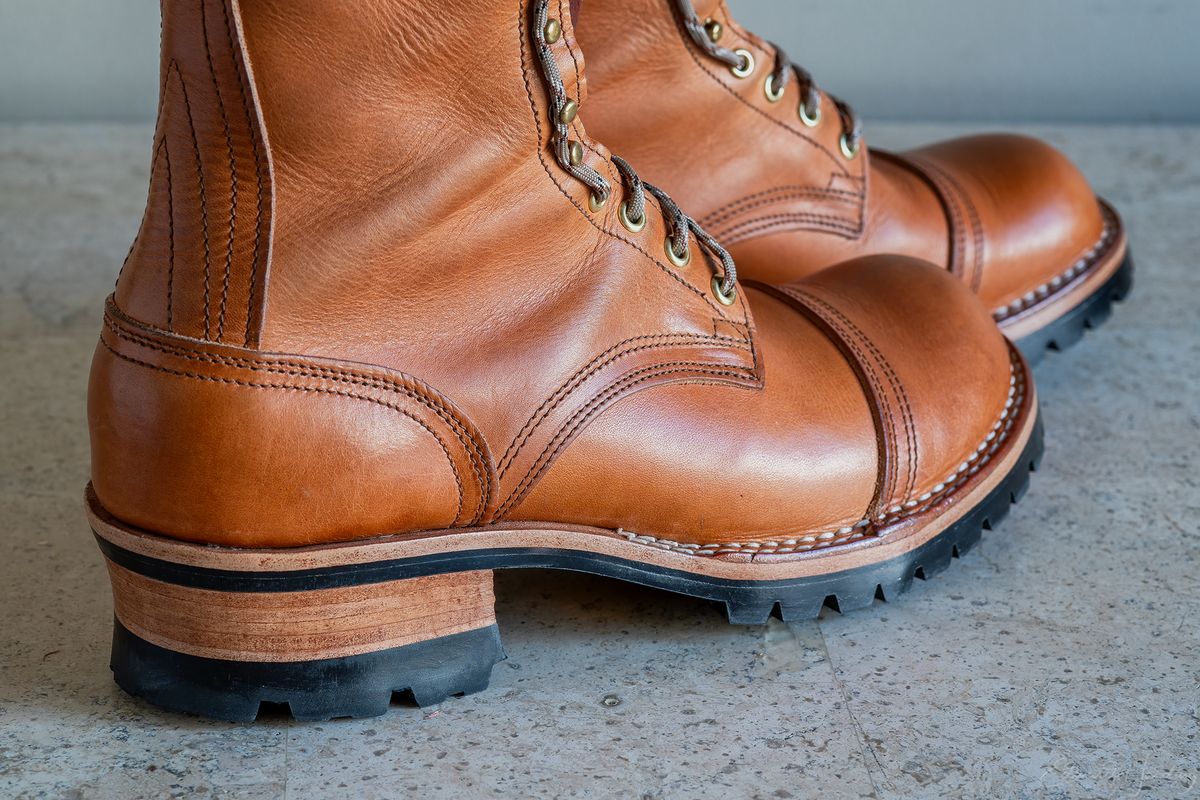 Photo by Ed on January 30, 2026 of the Nicks MTO in Horween Light Natural Dublin.