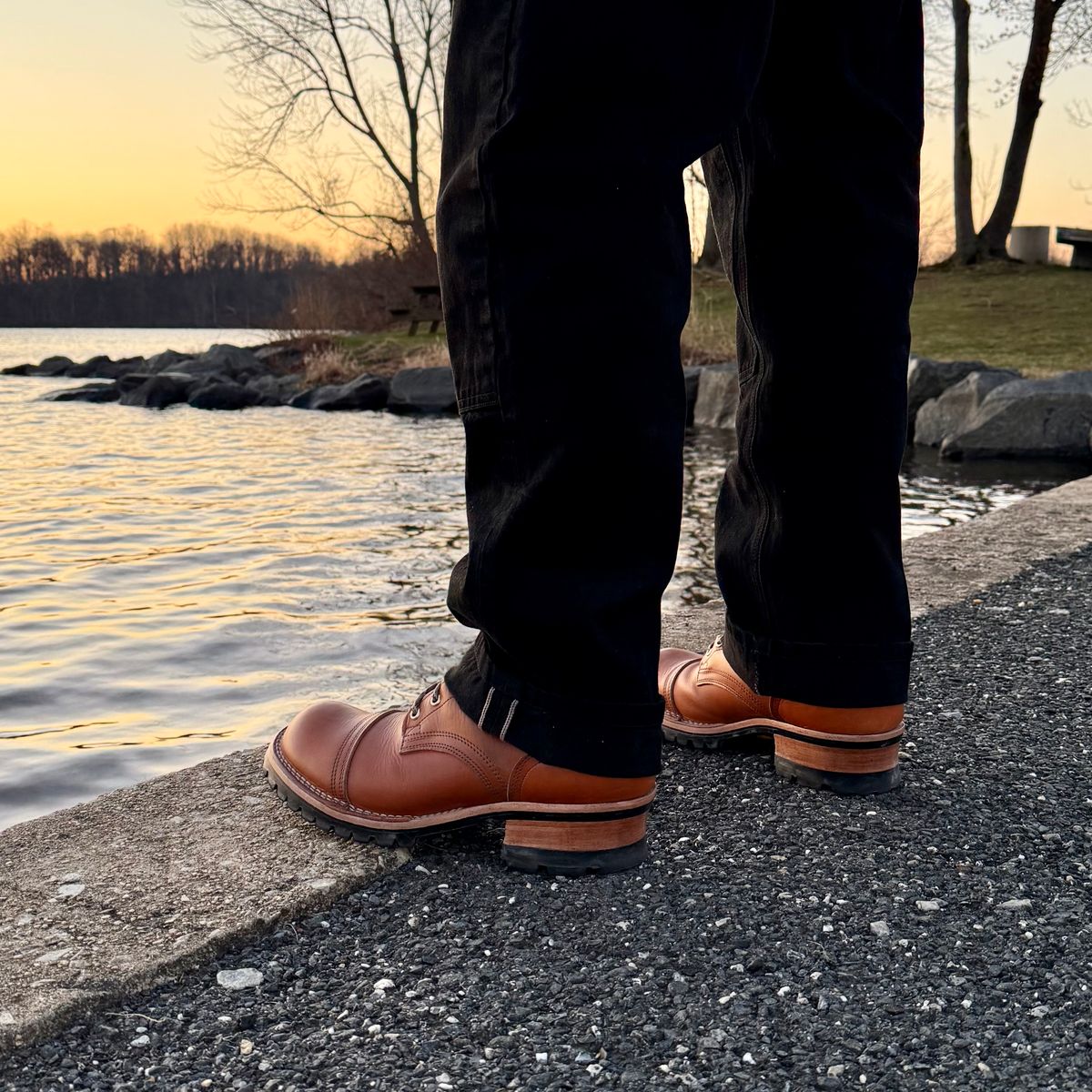 Photo by Ed on March 28, 2026 of the Nicks MTO in Horween Light Natural Dublin.