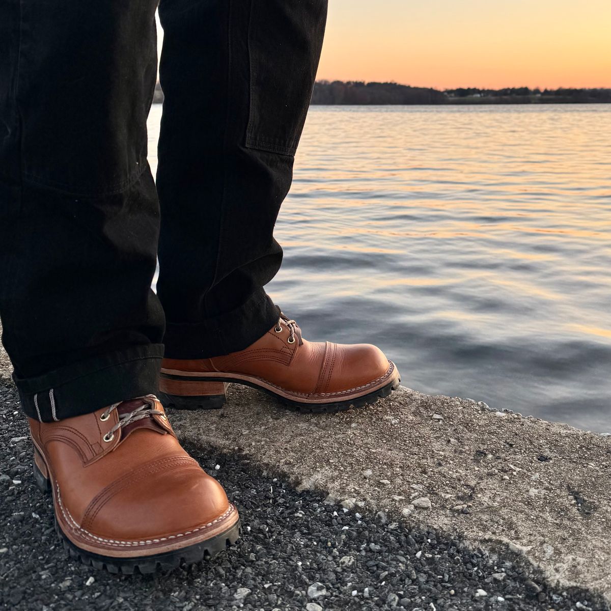 Photo by Ed on March 28, 2026 of the Nicks MTO in Horween Light Natural Dublin.